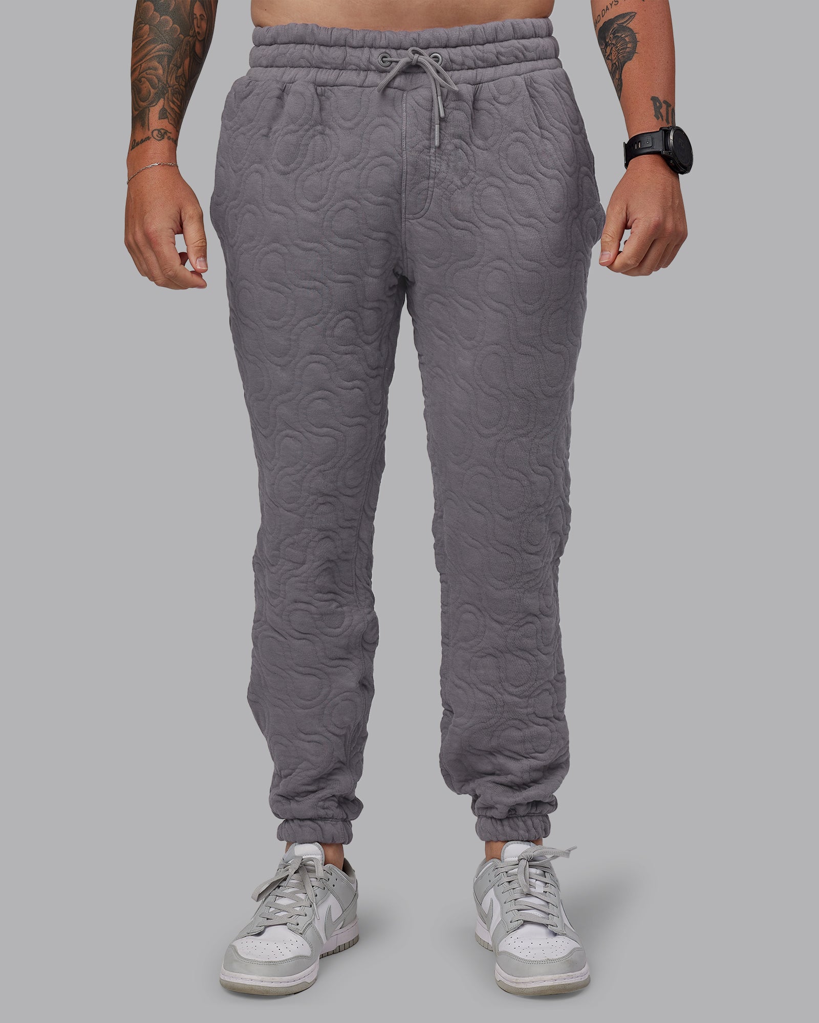 MVP Quilted Track Pant - Storm Front-Geometric