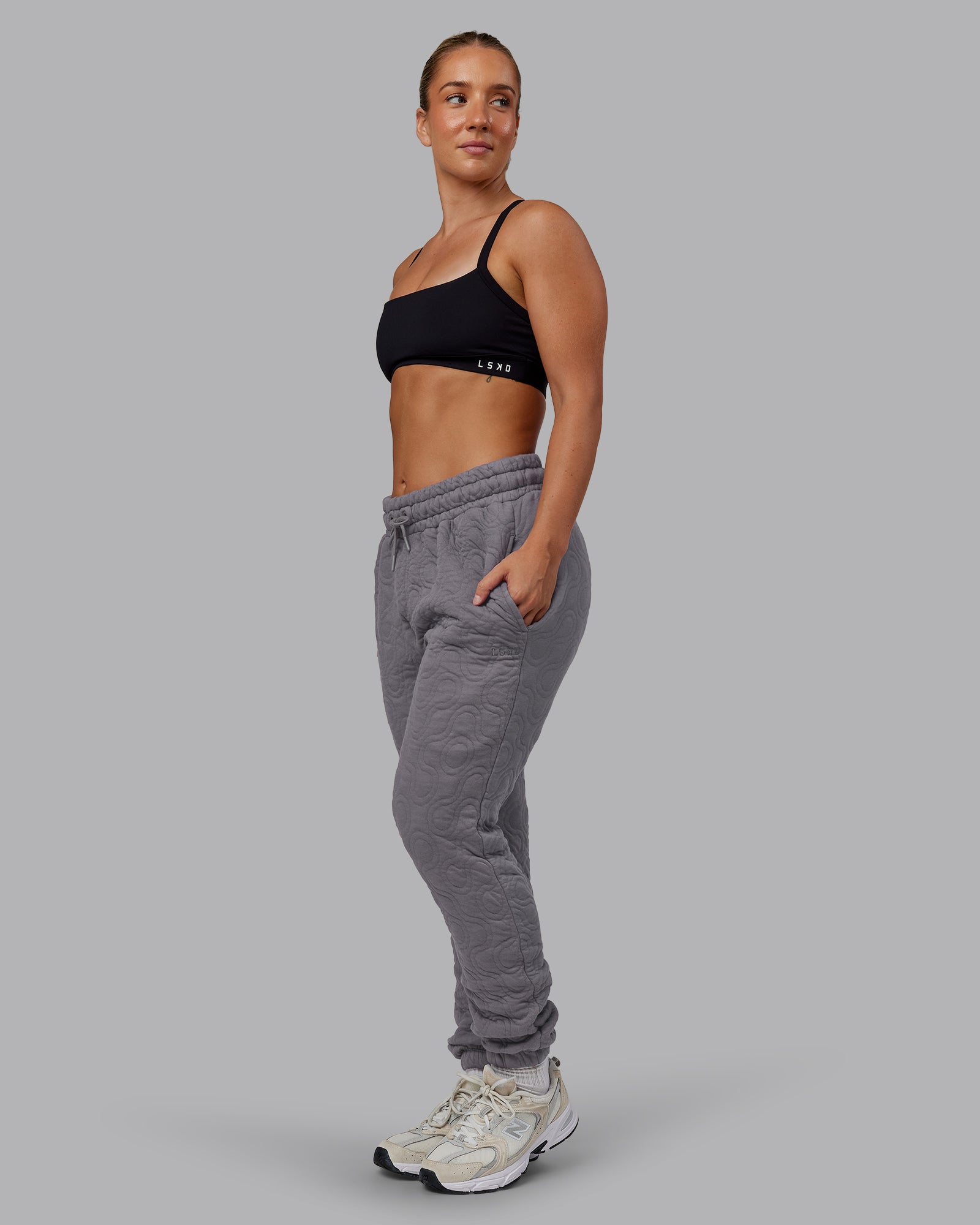 MVP Quilted Track Pant - Storm Front-Geometric