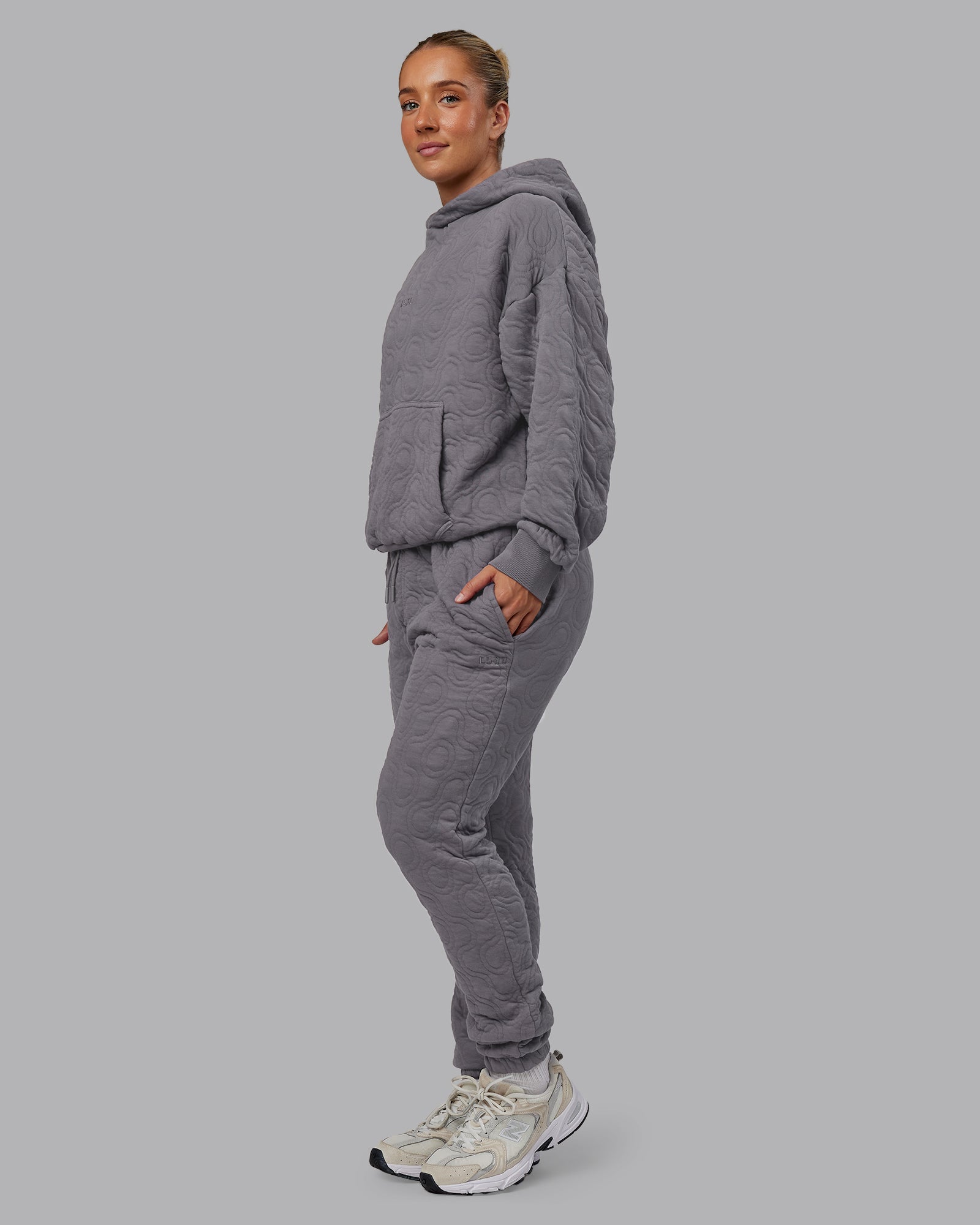 MVP Quilted Track Pant - Storm Front-Geometric