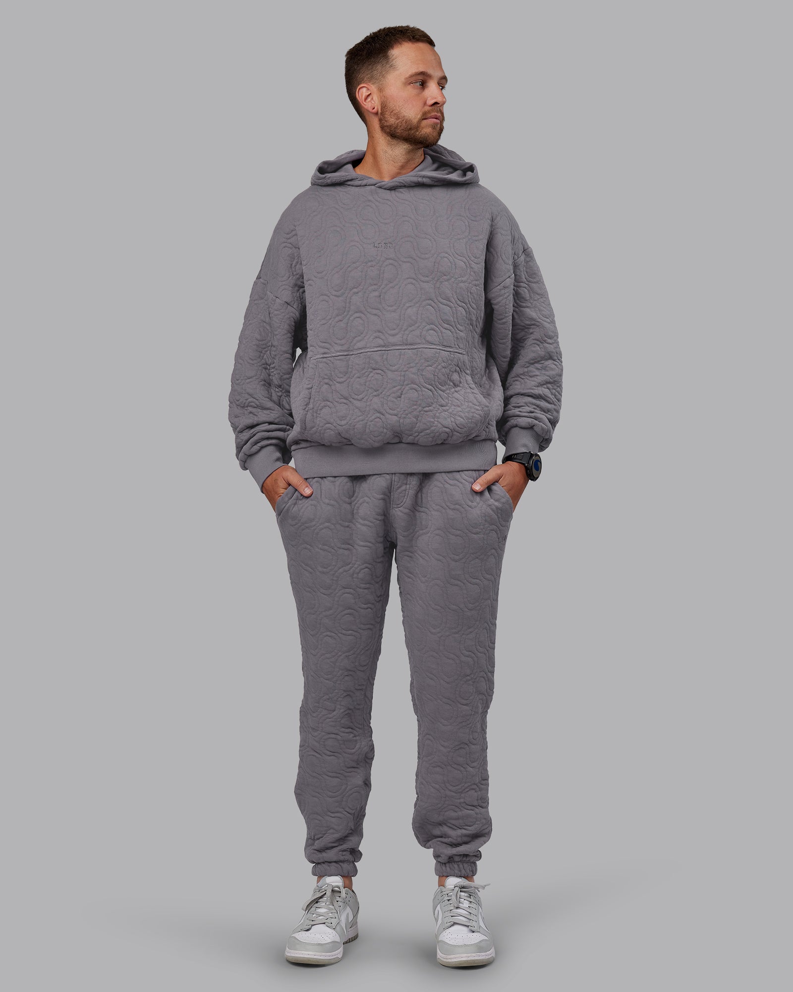 MVP Quilted Track Pant - Storm Front-Geometric