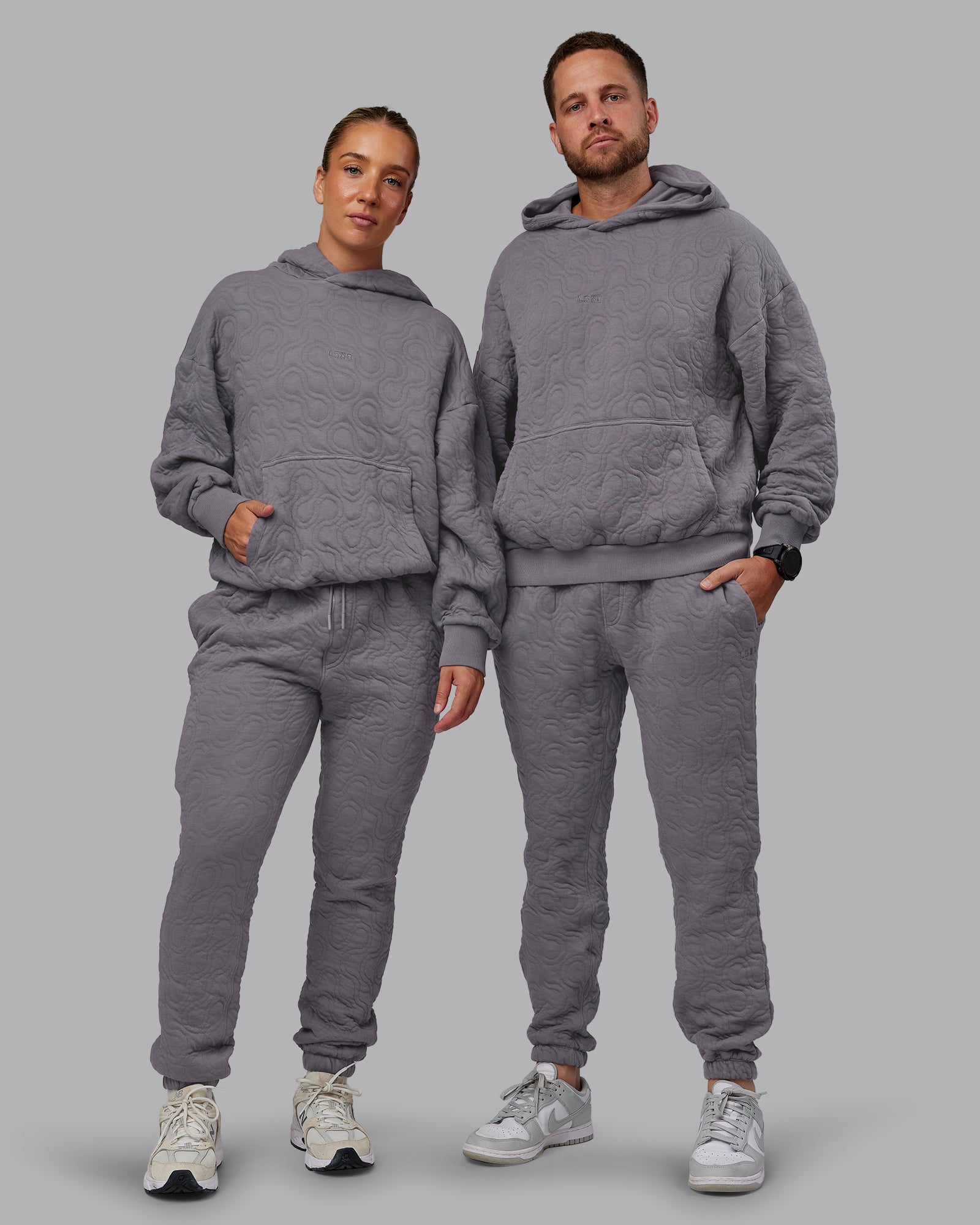 MVP Quilted Track Pant - Storm Front-Geometric