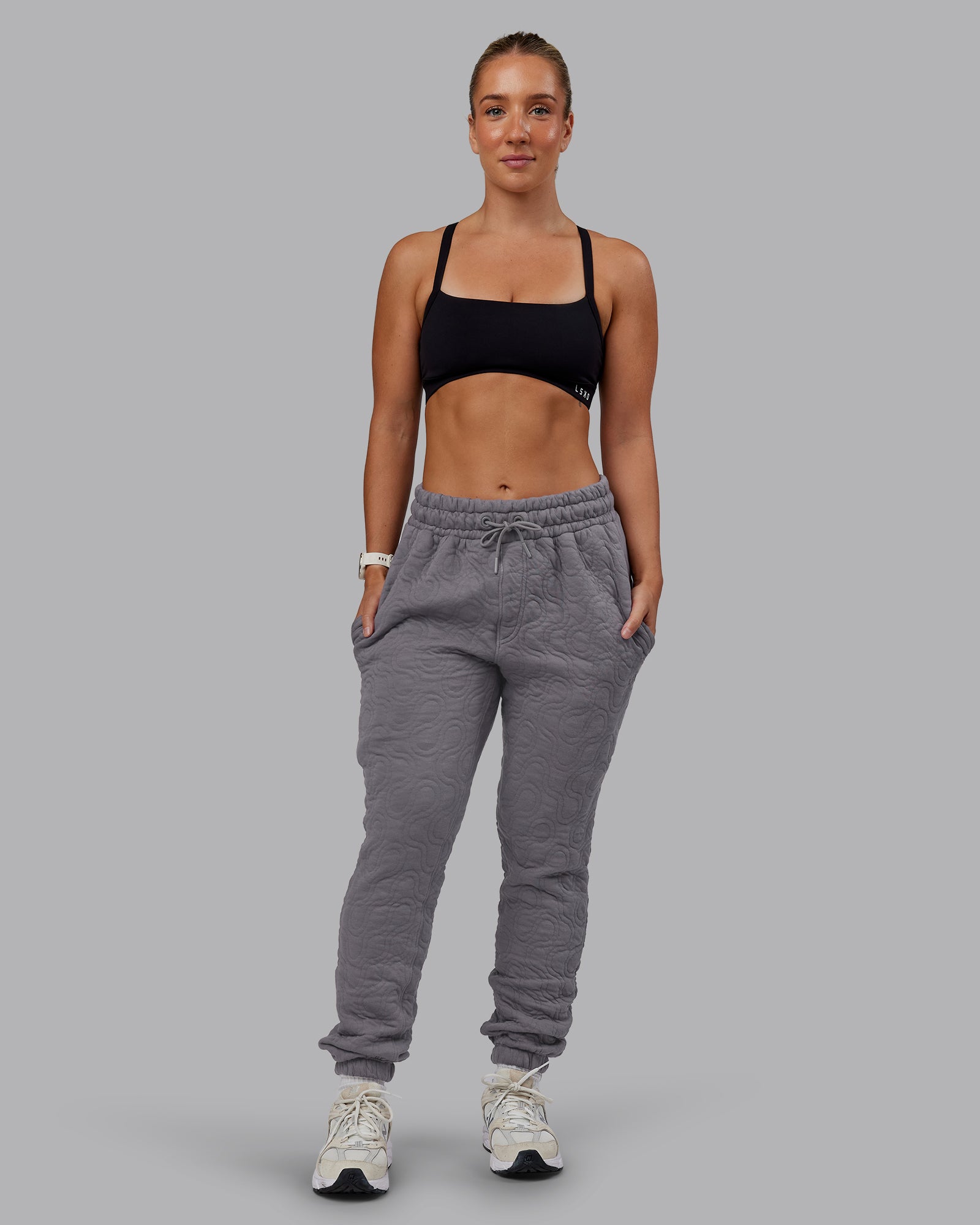 MVP Quilted Track Pant - Storm Front-Geometric