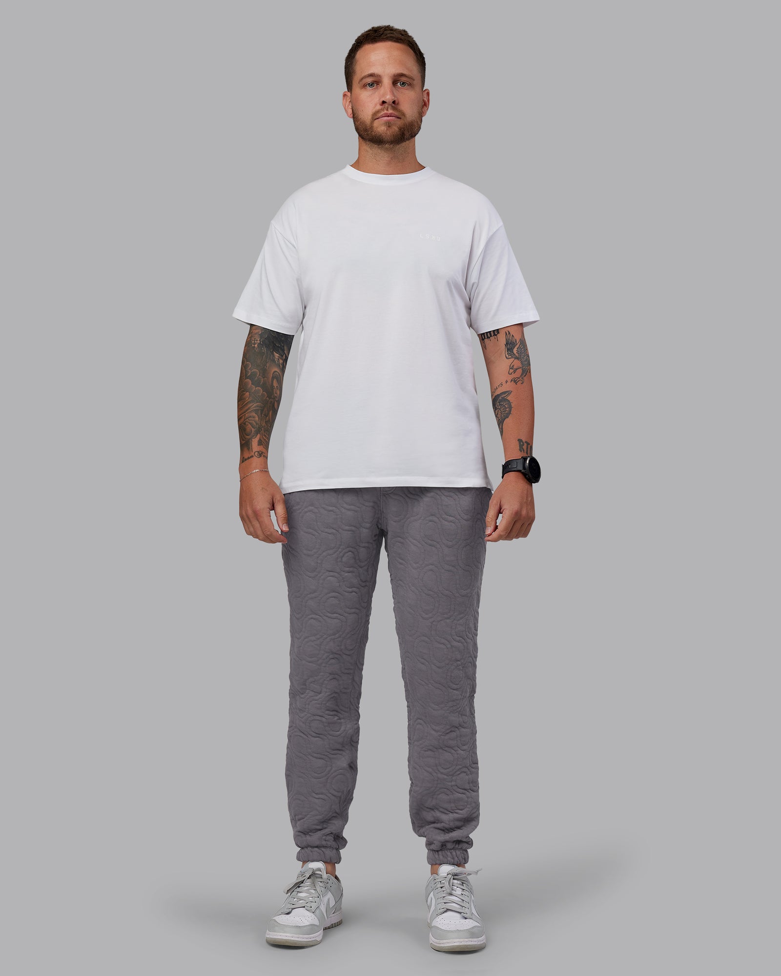 MVP Quilted Track Pant - Storm Front-Geometric
