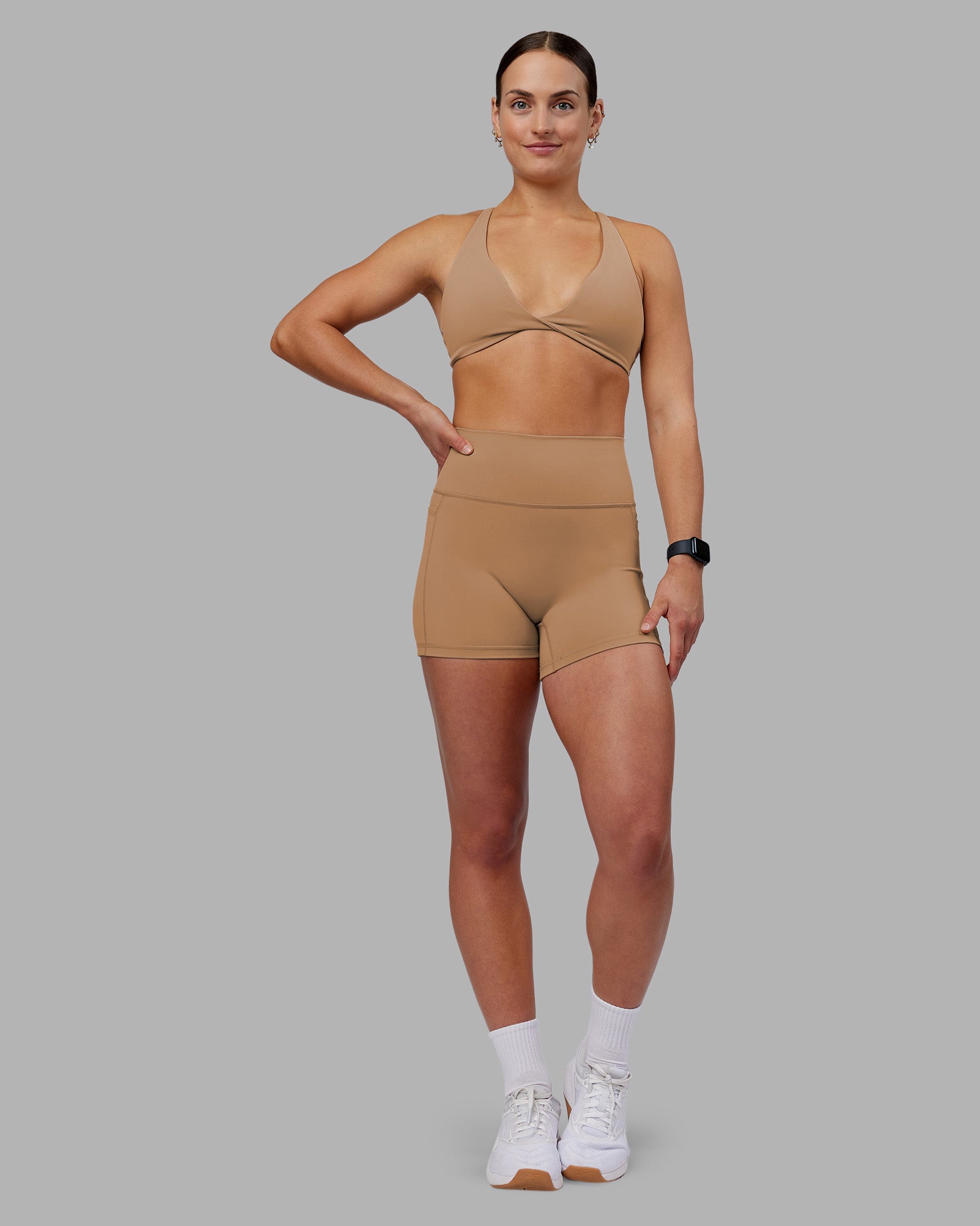 Agile Sports Bra - Warm Smoke