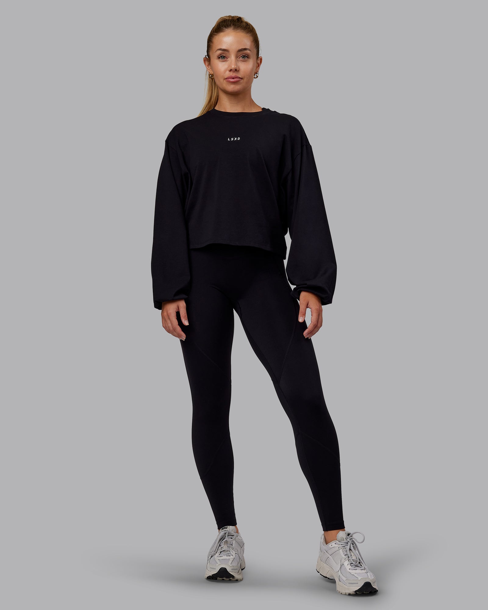 Go-To Balloon Sleeve FLXCotton Tee - Black