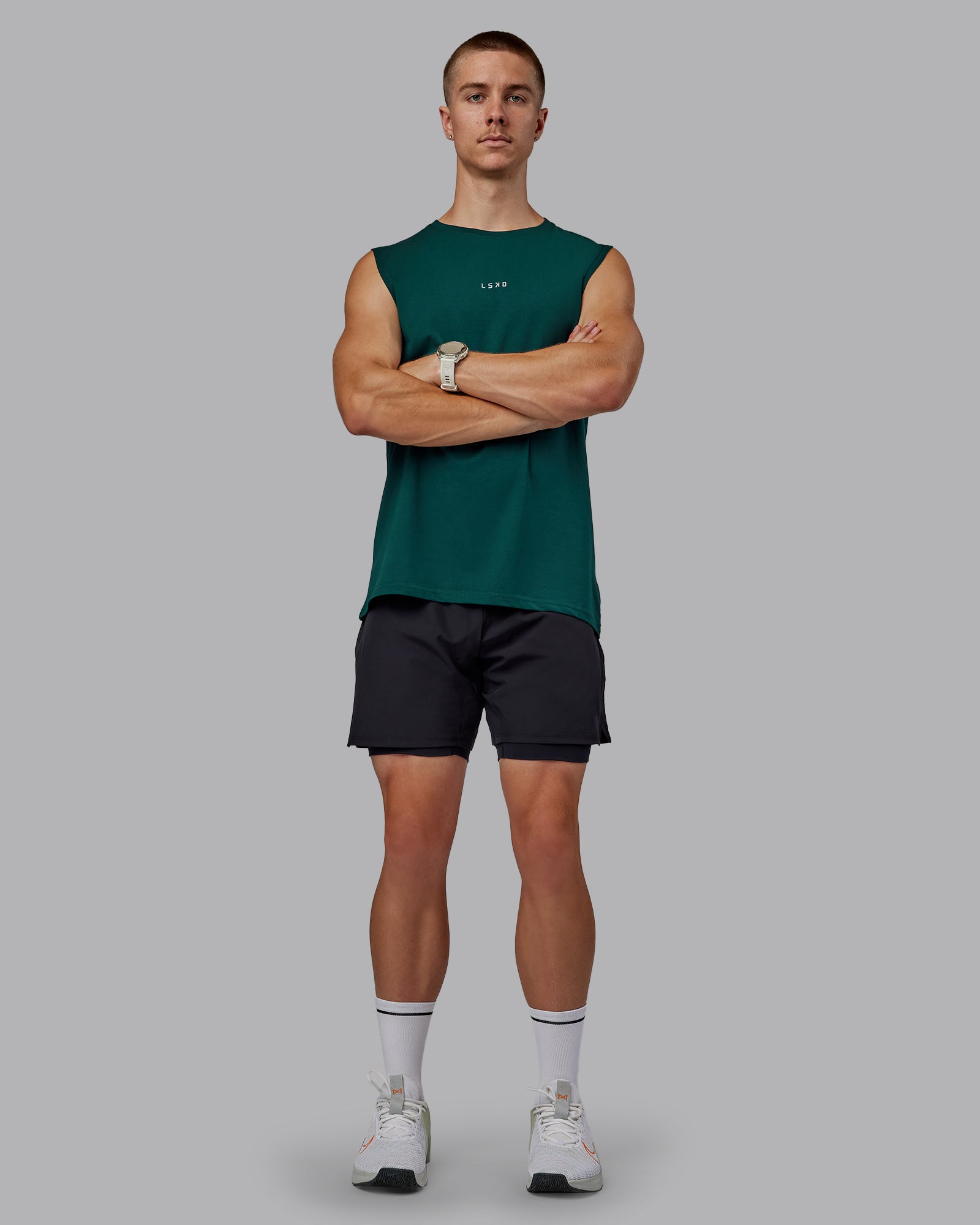 Base FLXCotton Tank - Dark Moss
