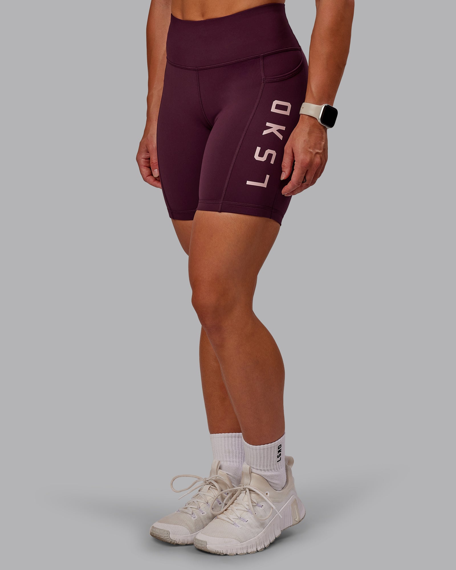 Rep Ultra High-Rise 6" Short Pockets - Cherry Lacquer-Marshmallow