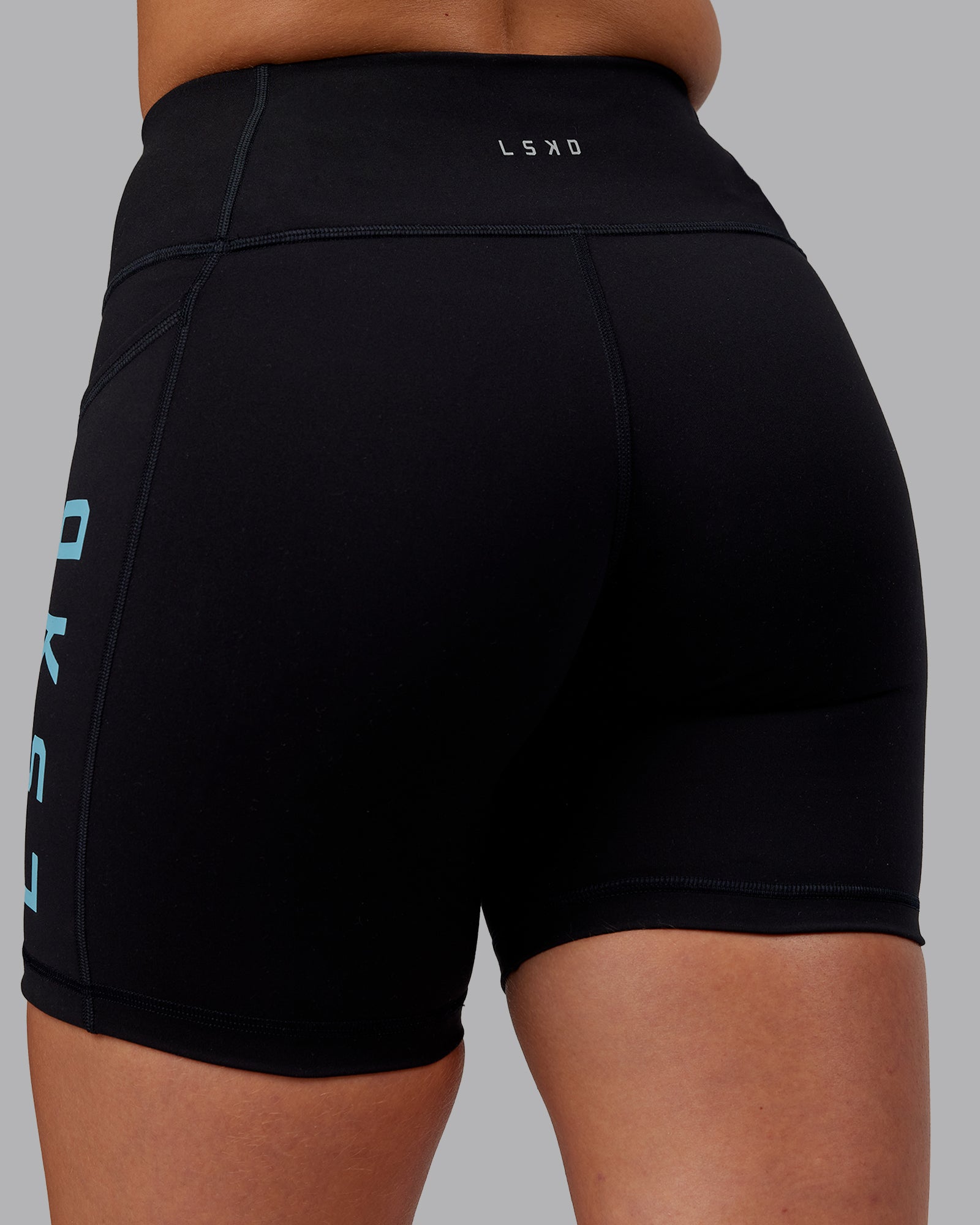 Rep Ultra High-Rise 6" Short Pockets - Black-Retro Blue