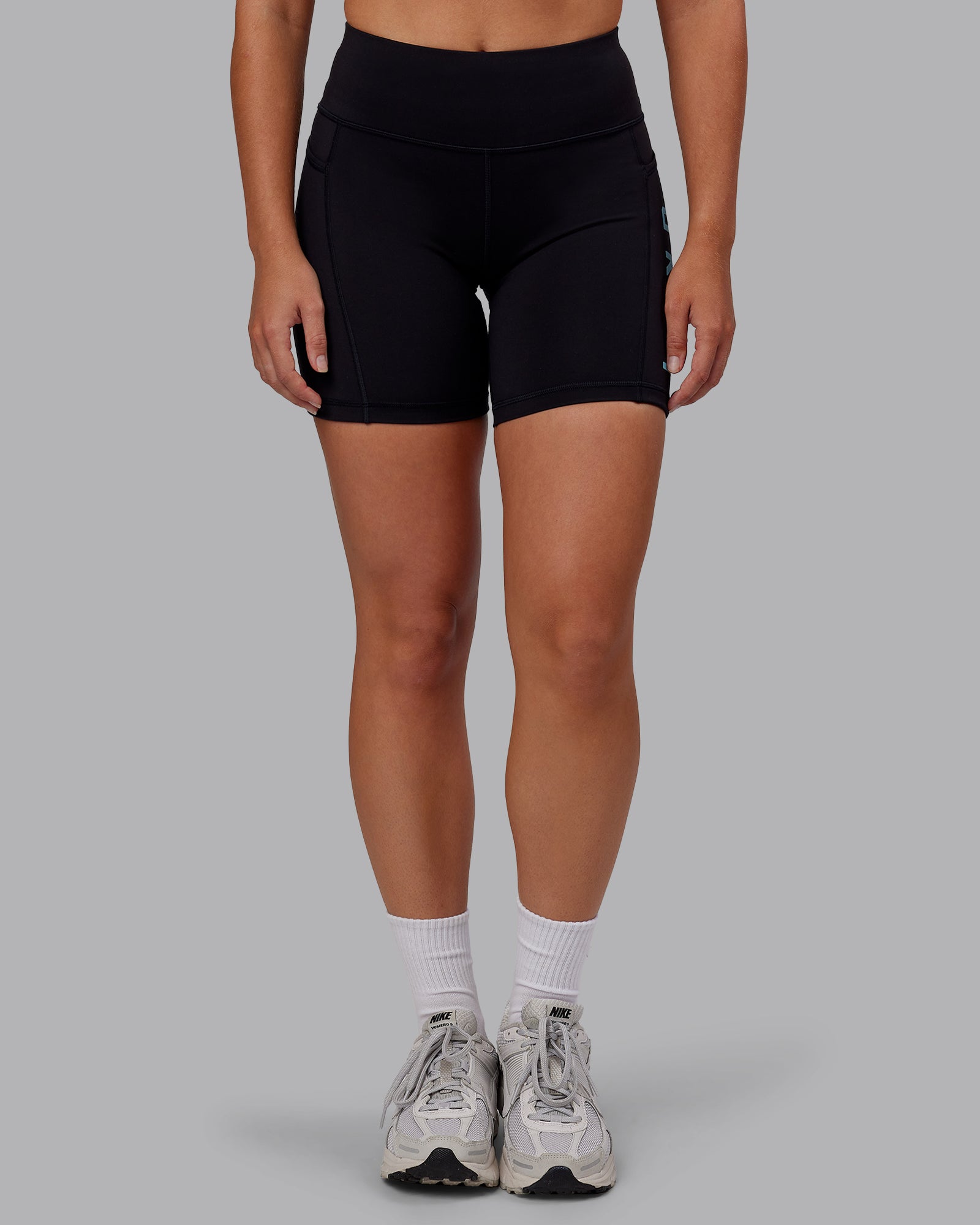 Rep Ultra High-Rise 6" Short Pockets - Black-Retro Blue