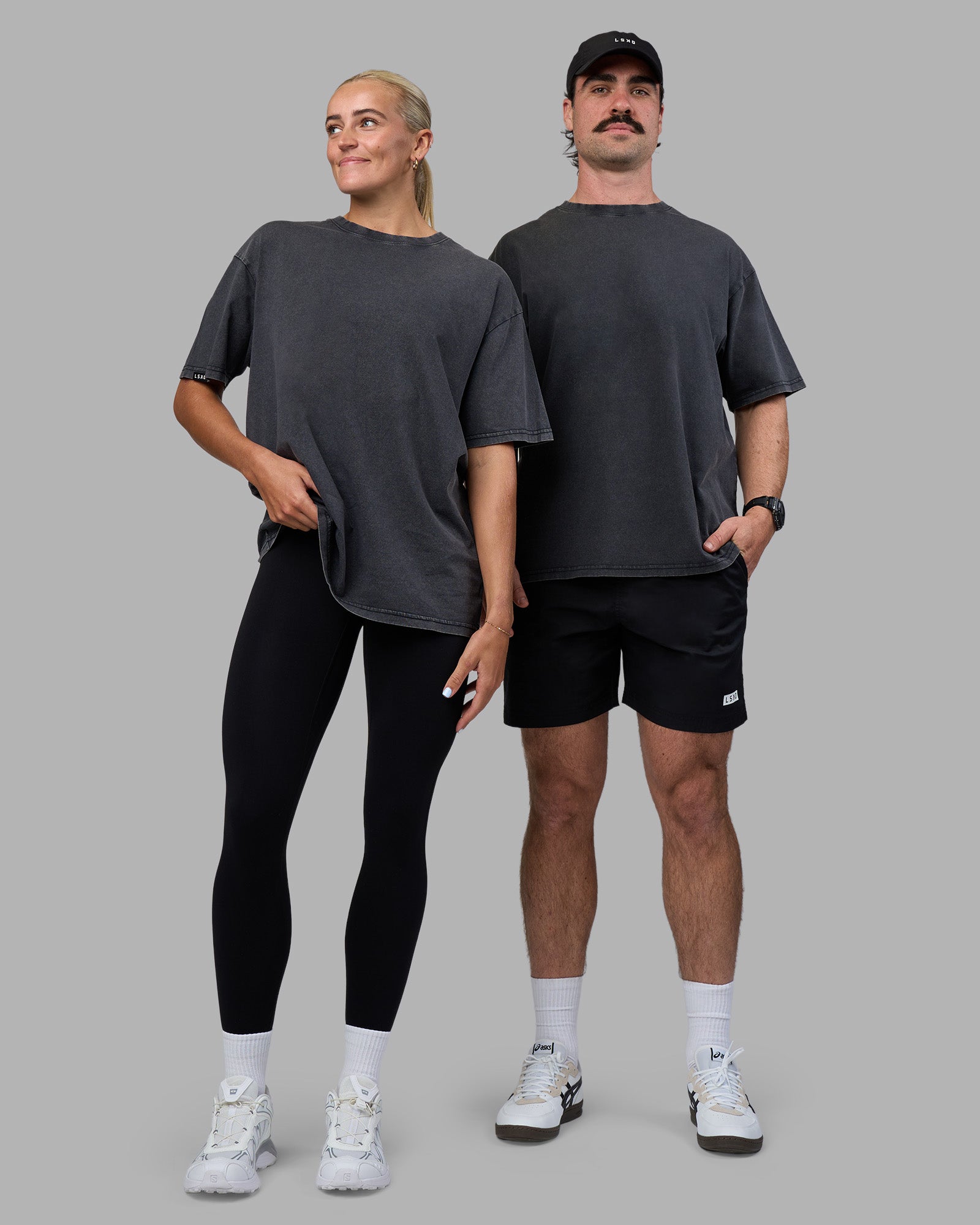 Easy FLXCotton Tee Oversize - Black Washed