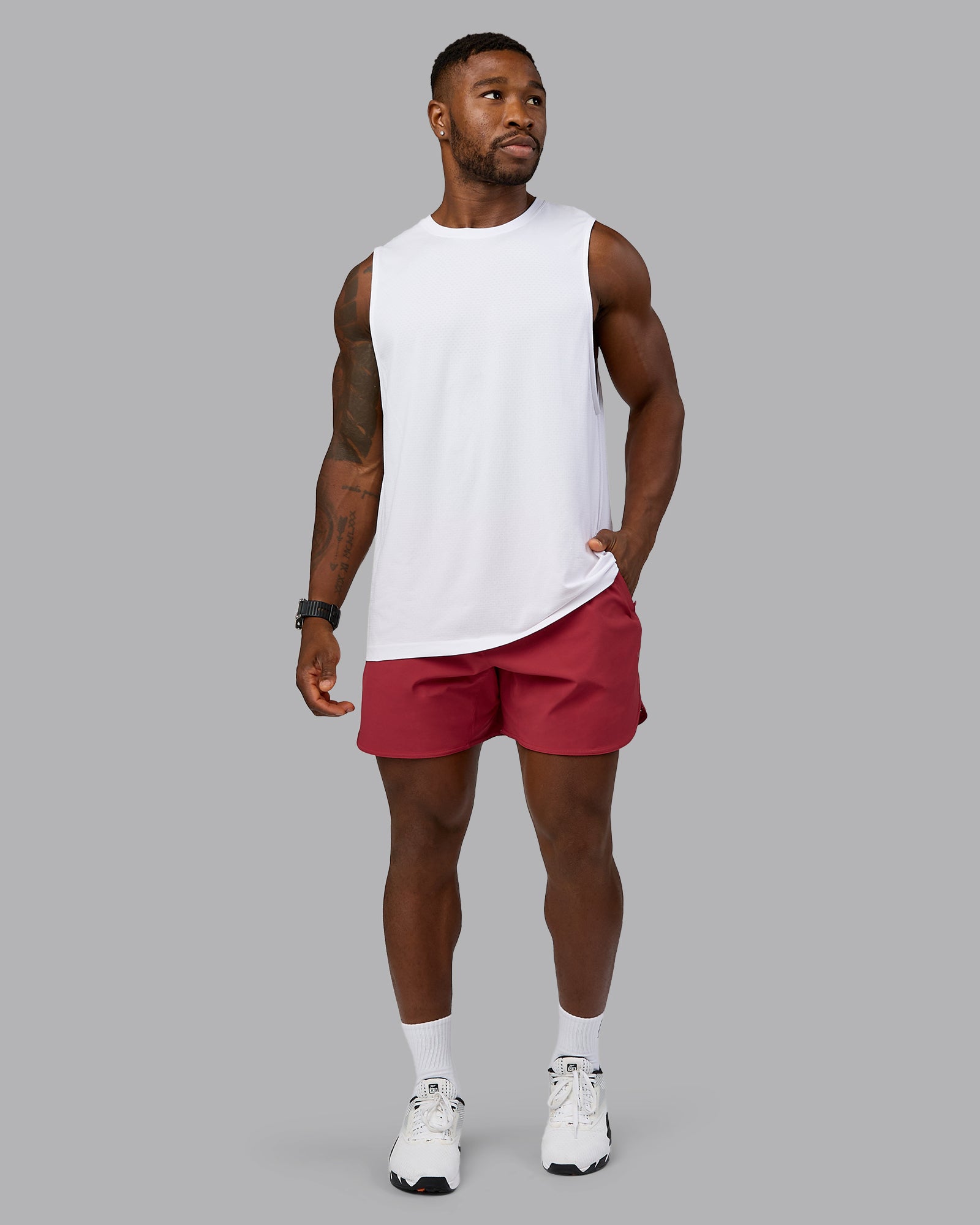 AeroFLX+ Seamless Muscle Tank - White/White
