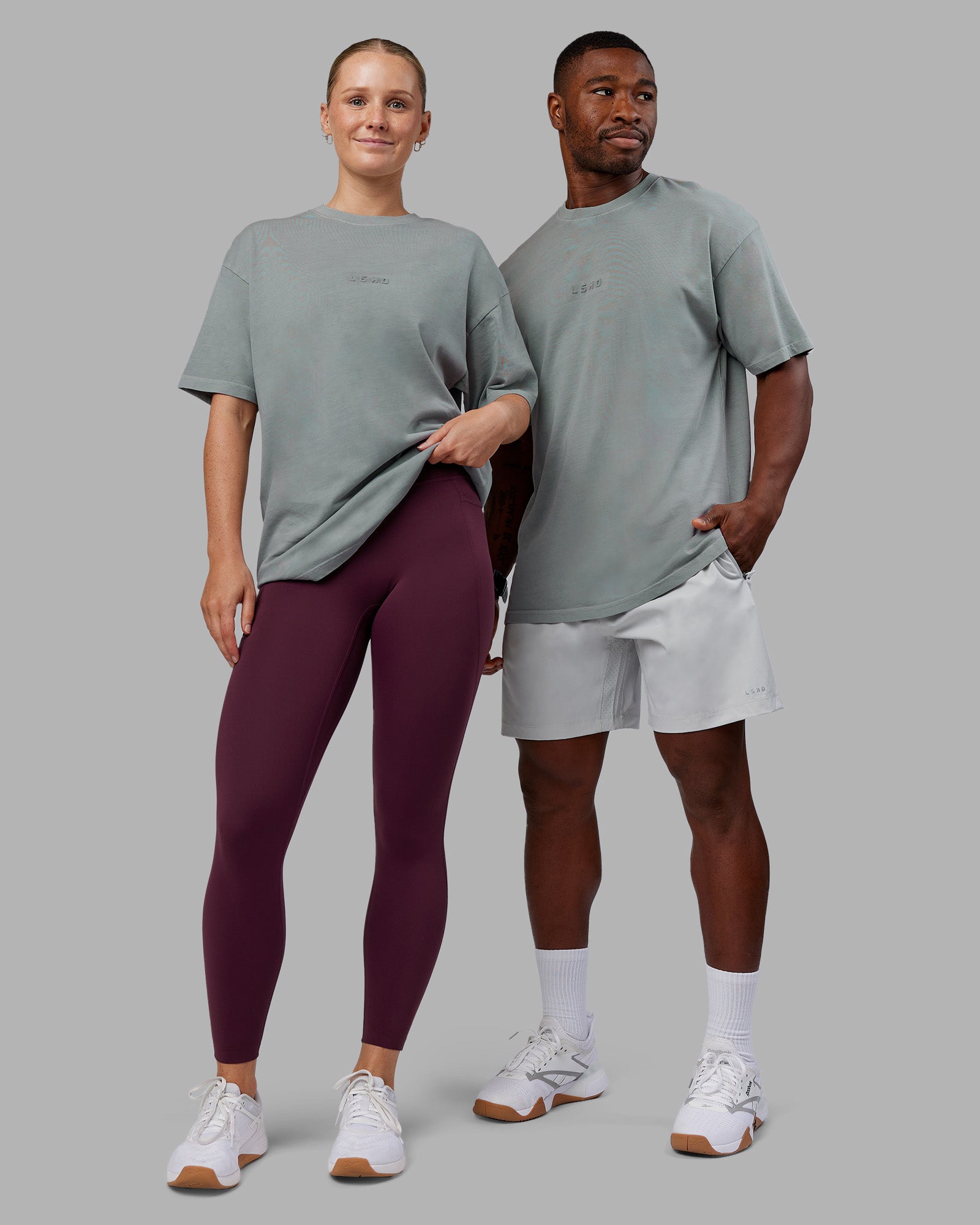 Stream Washed Heavyweight Oversized Tee - Washed Circular Grey