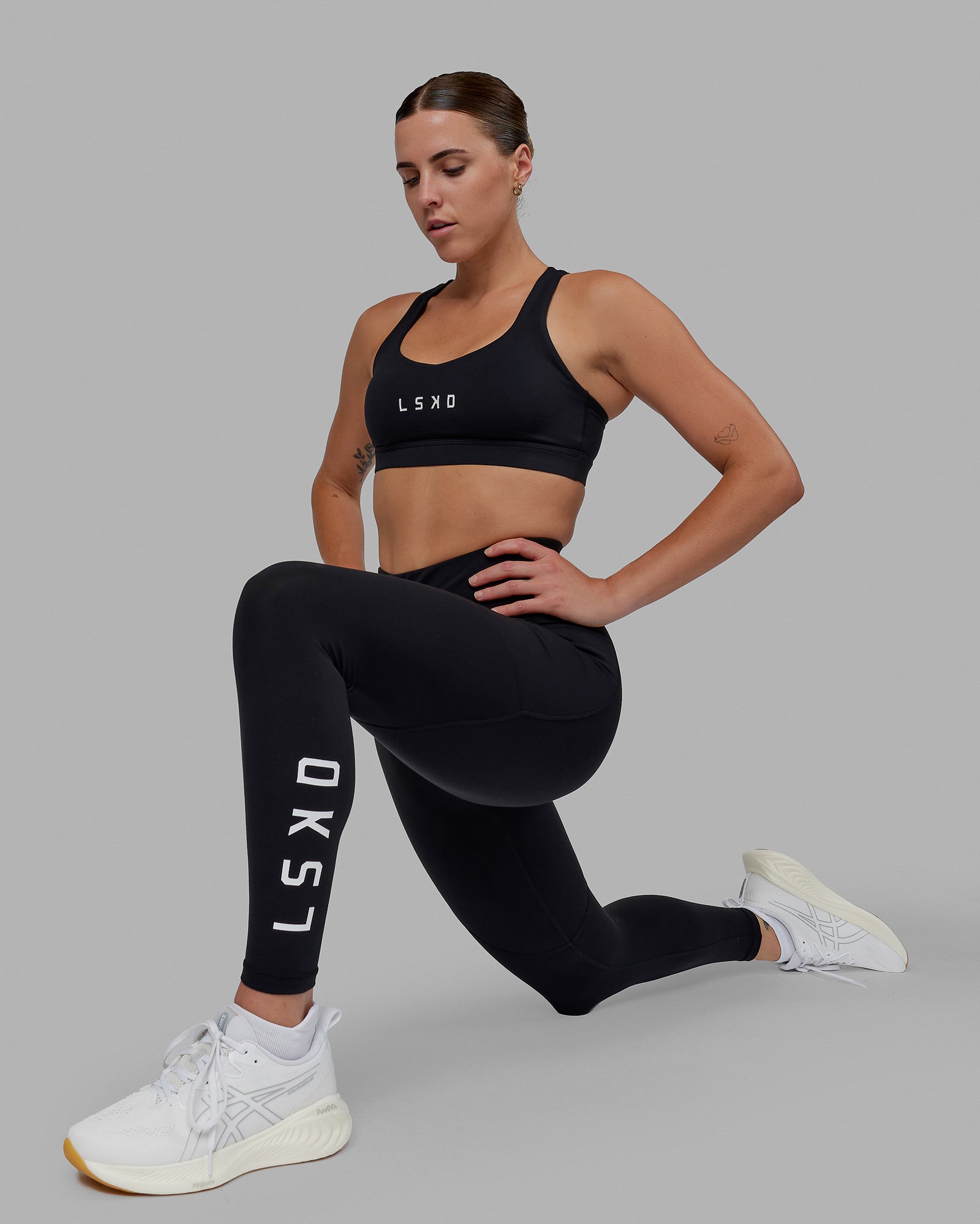 Rep Ultra High-Rise Full Length Legging Pockets - Black-White