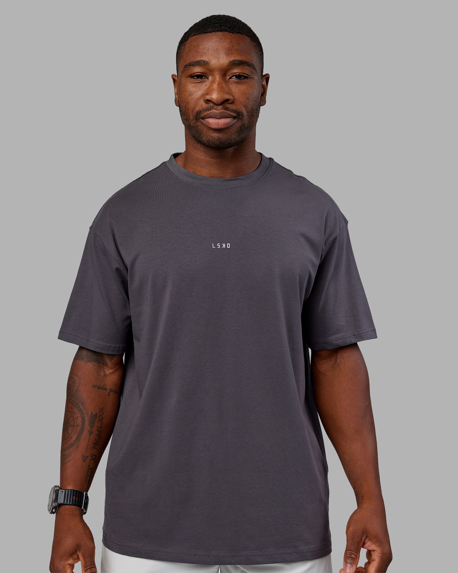 Base FLXCotton Tee Oversized - Dark Storm