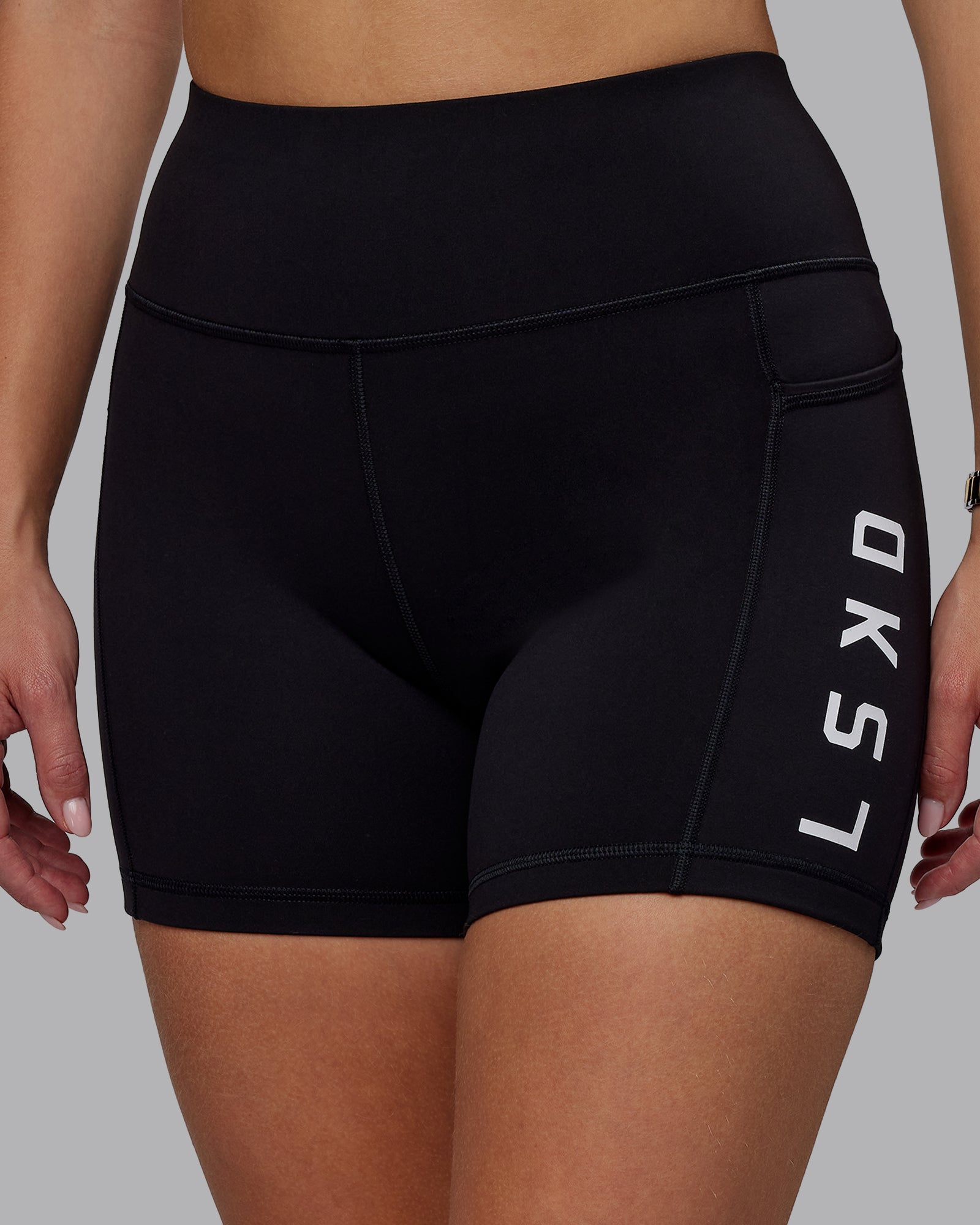 Rep Ultra High-Rise 4" Short Pockets - Black-White