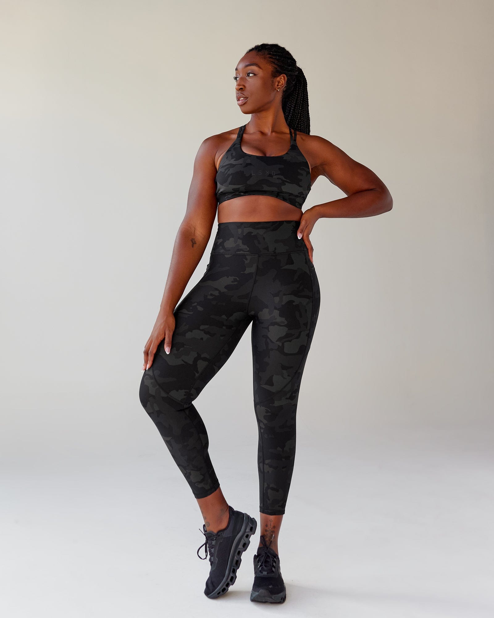Rep Ultra High-Rise 7/8 Legging Pockets - Black-Camo
