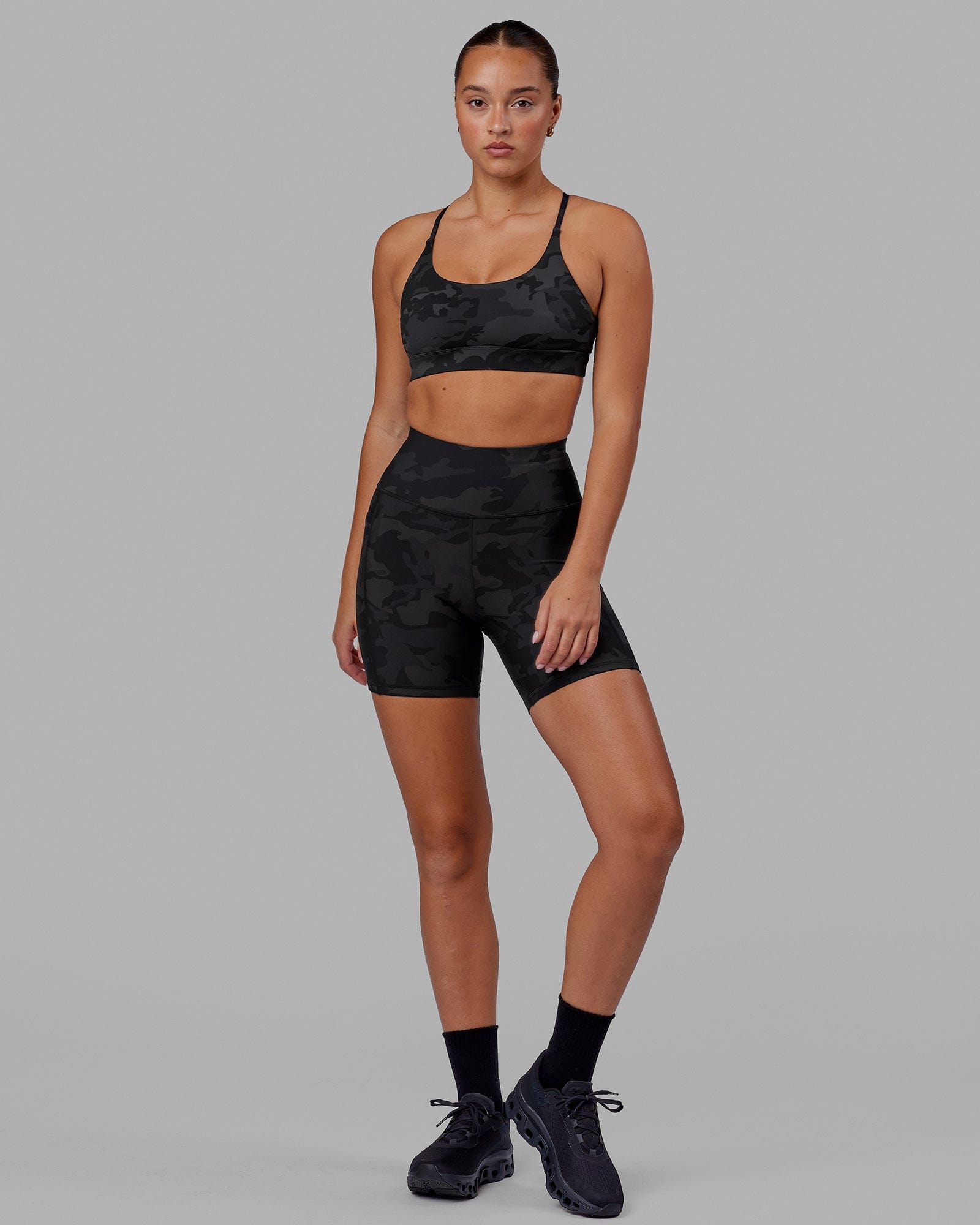 Rep Ultra High-Rise 6" Mid Bike Short Pockets - Black-Camo