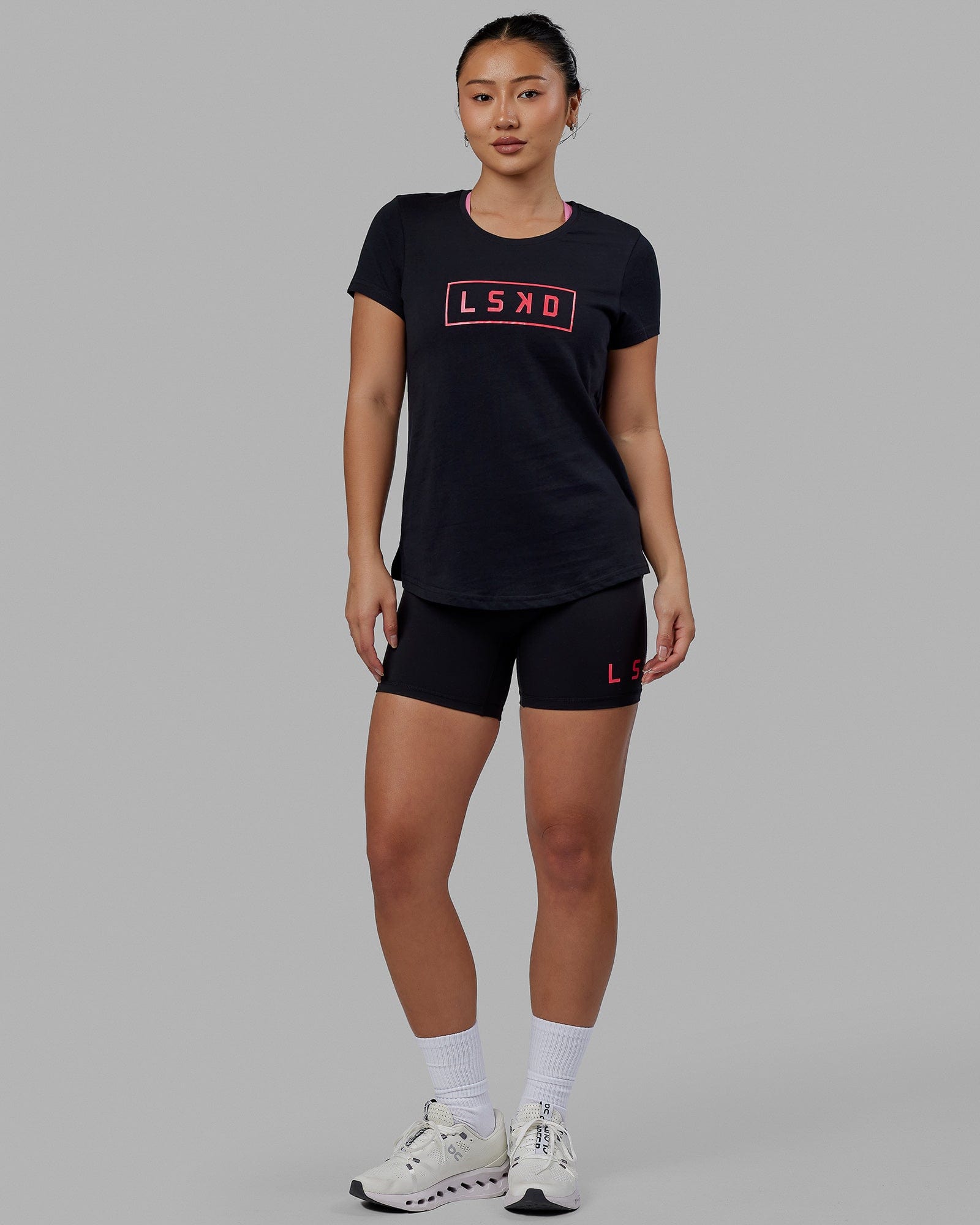 Luna Tee - Black-Raspberry