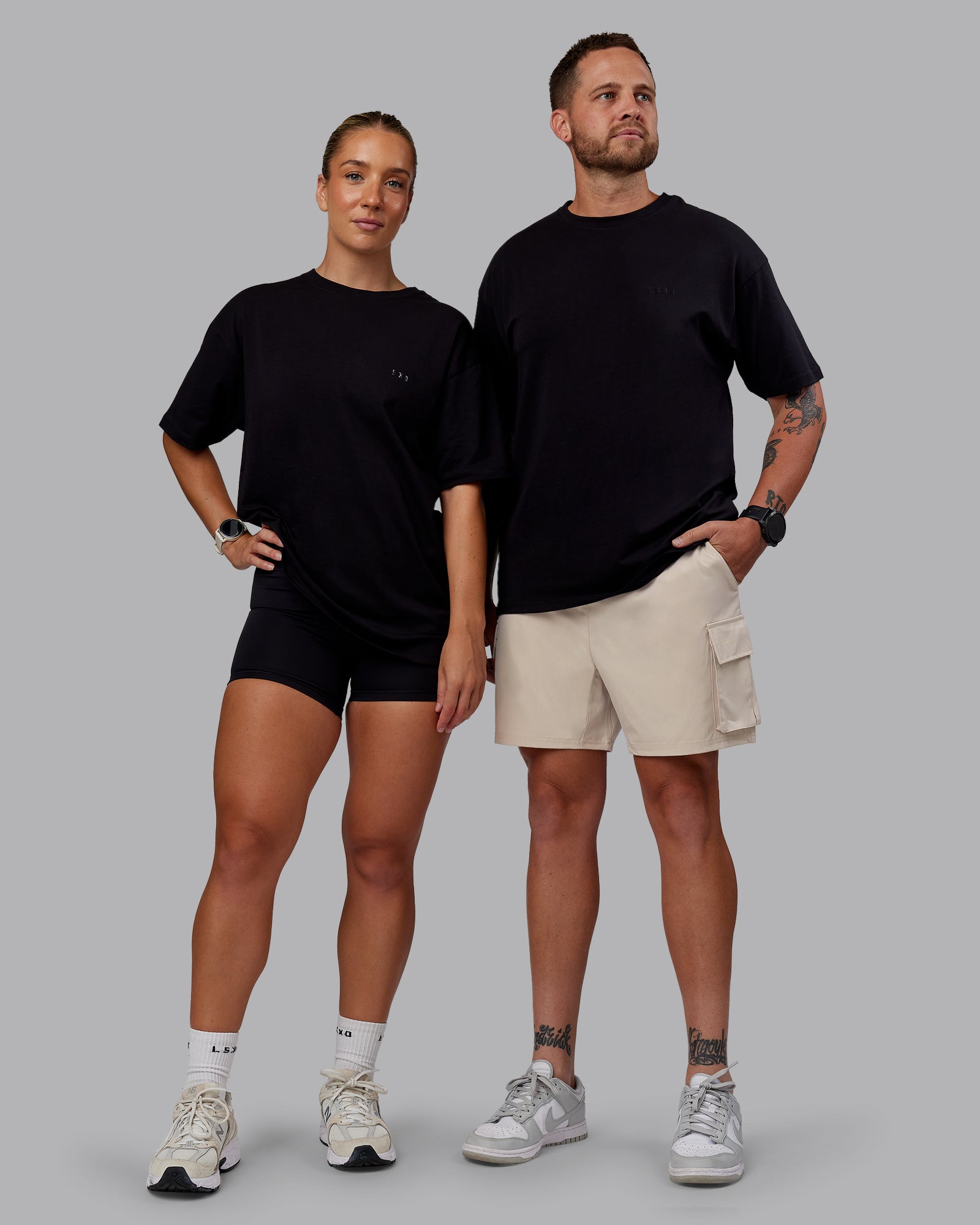 Unisex PimaFLX Tee Oversize - Black