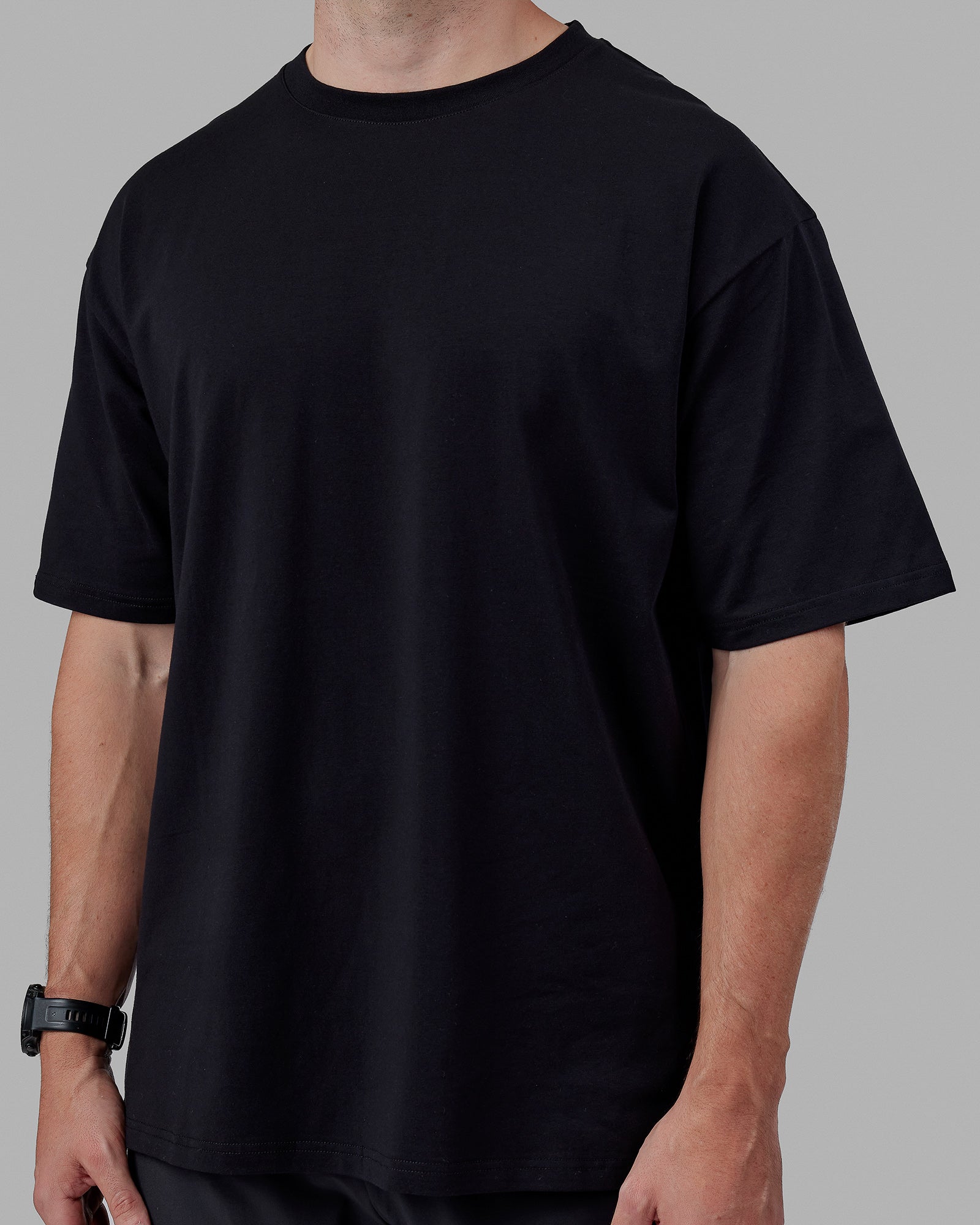 Lifting Club FLXCotton Tee Oversize - Black-White-Red