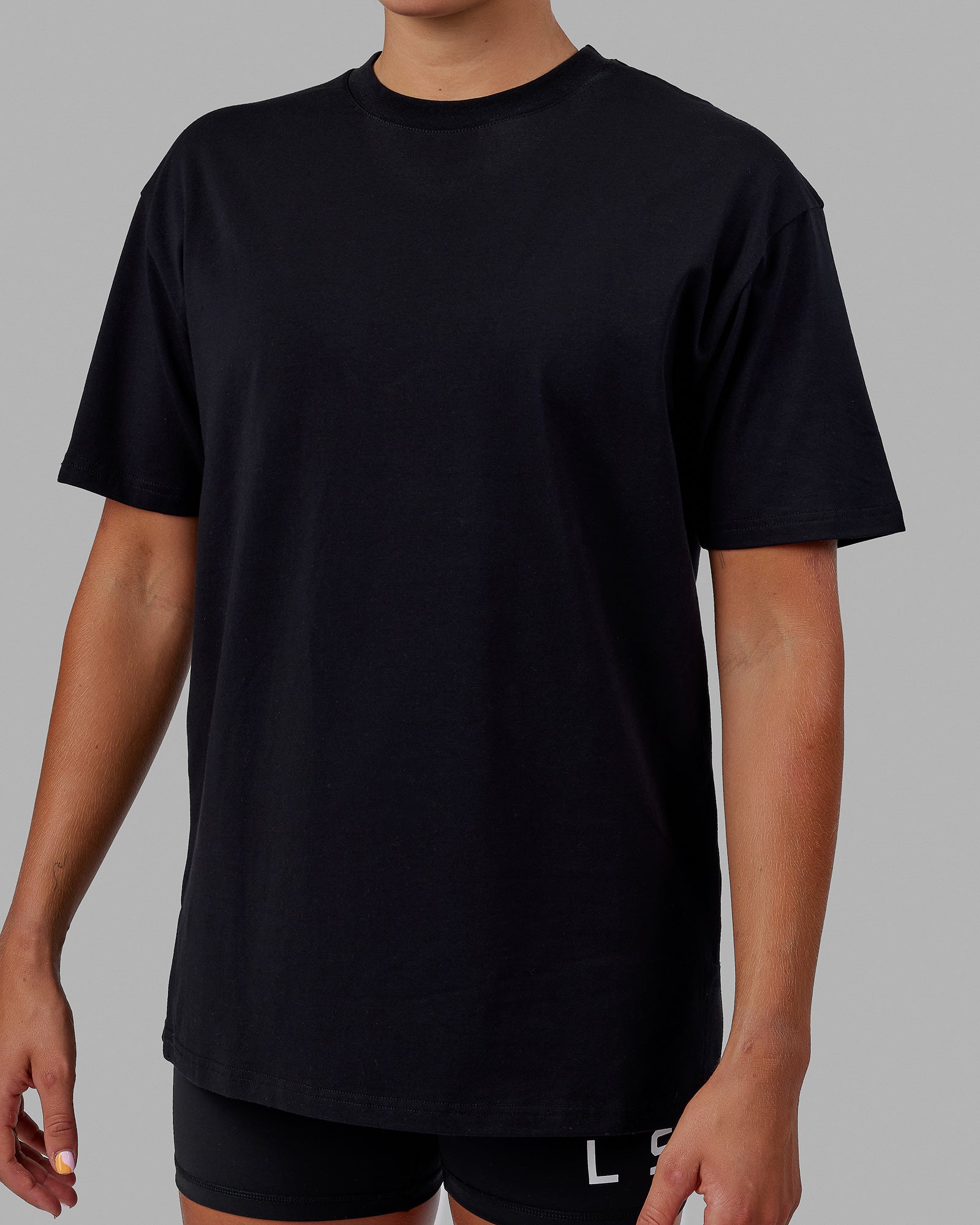 Lifting Club FLXCotton Tee Oversize - Black-White-Red