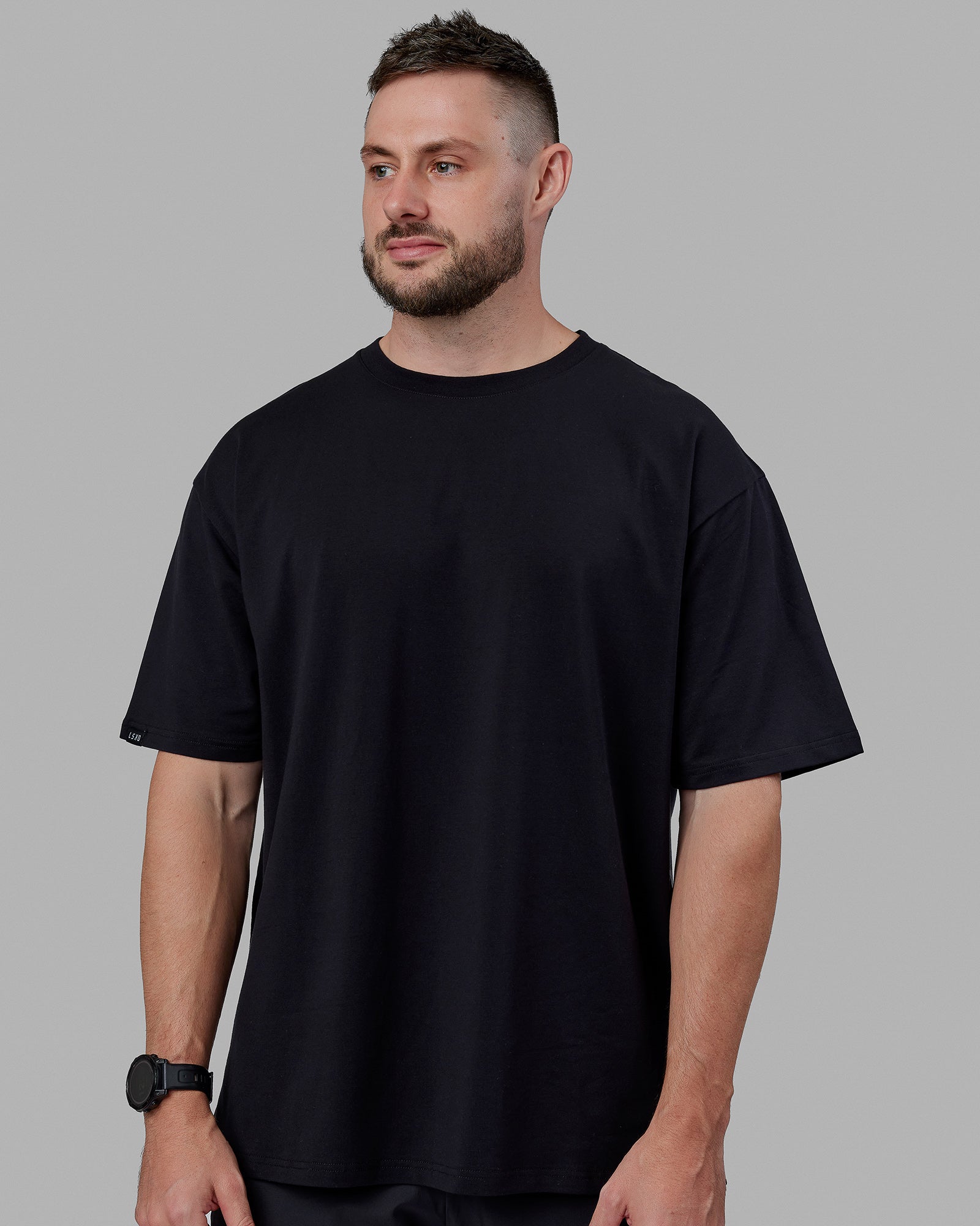 Lifting Club FLXCotton Tee Oversize - Black-White-Red