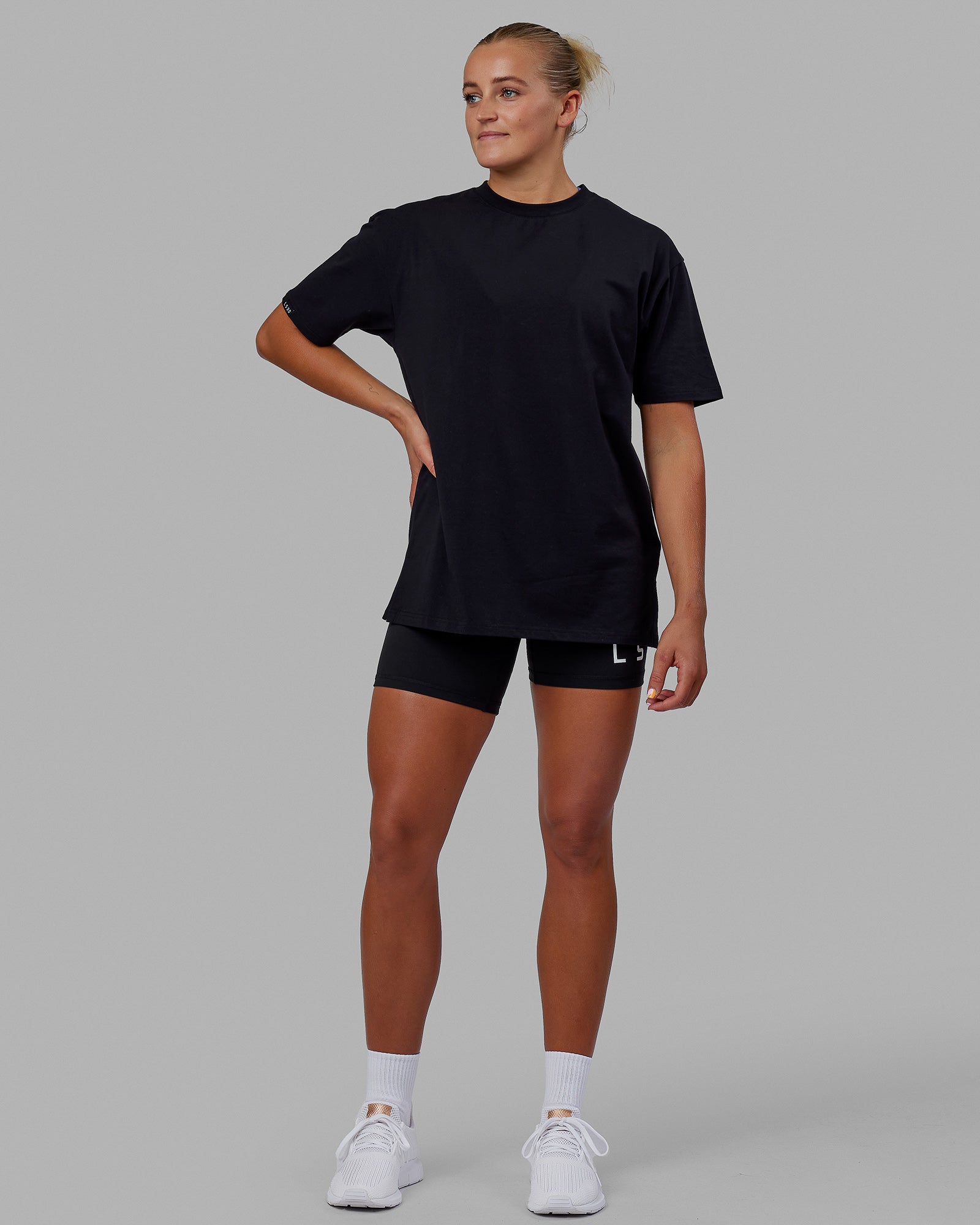 Lifting Club FLXCotton Tee Oversize - Black-White-Red