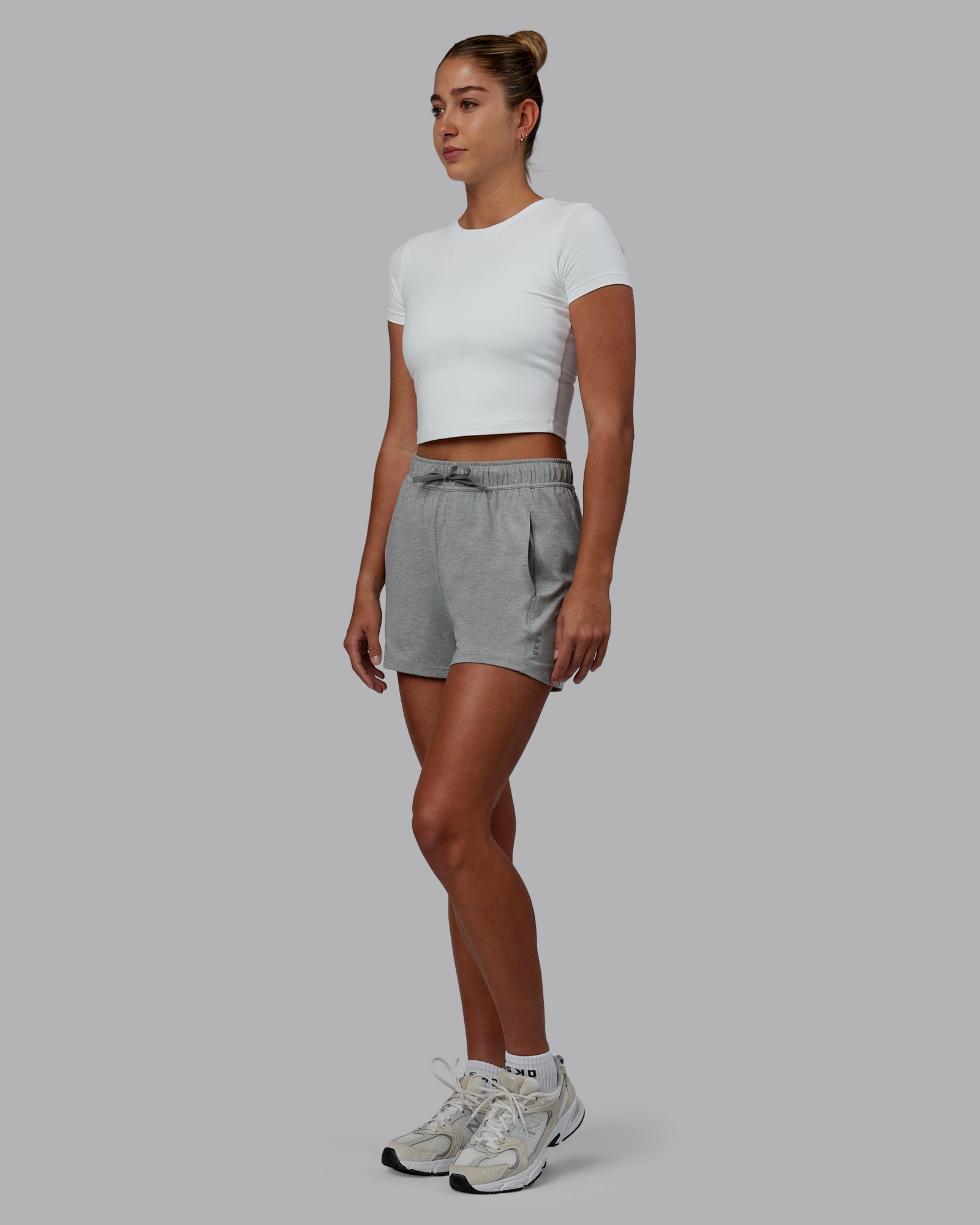 Restore CloudFLX Short - Light Grey Marl
