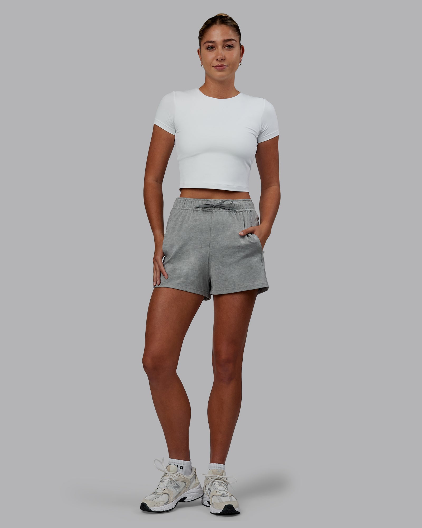 Restore CloudFLX Short - Light Grey Marl