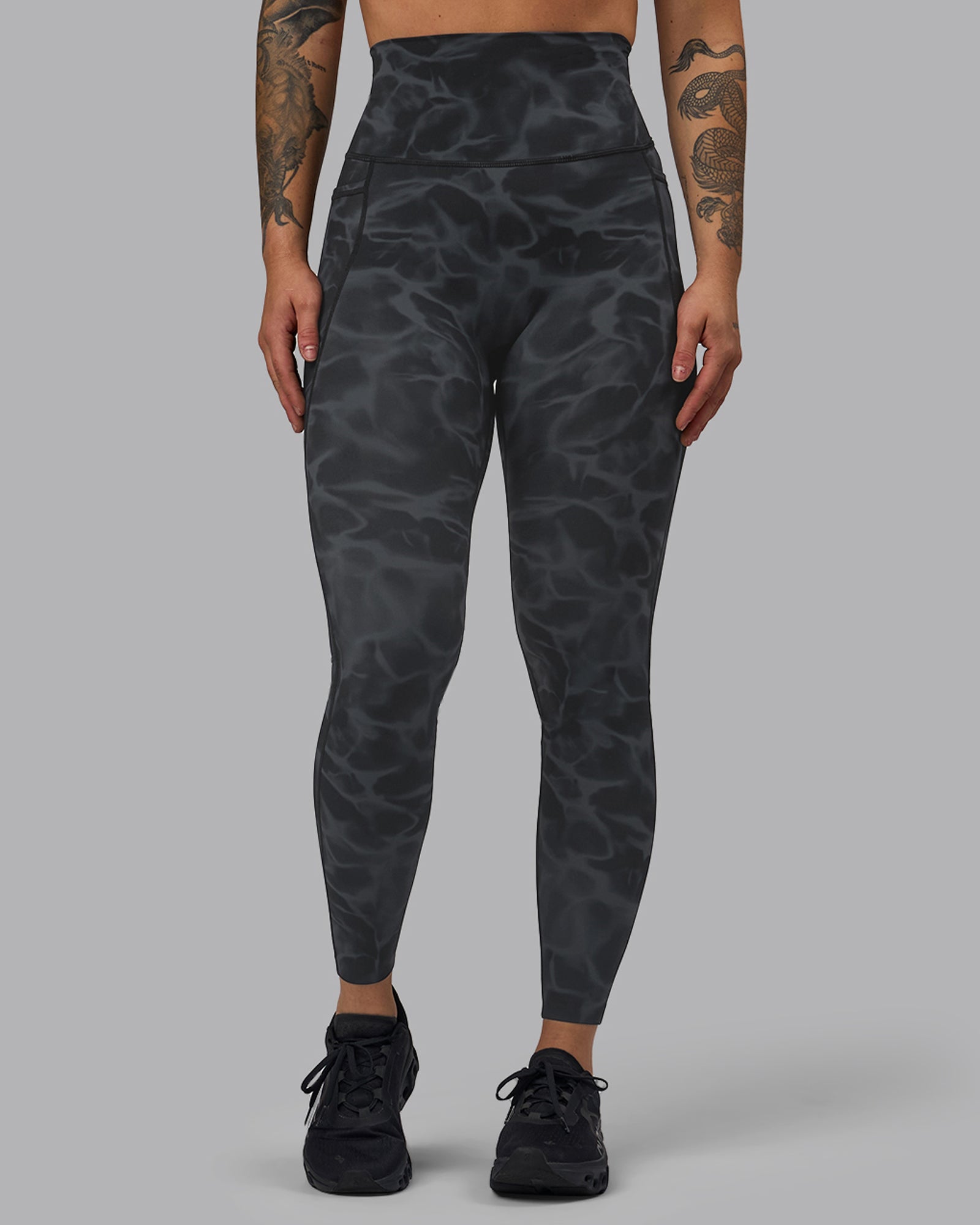 Elixir Ultra High-Rise Full Length Legging Pockets - Tranquil-Black