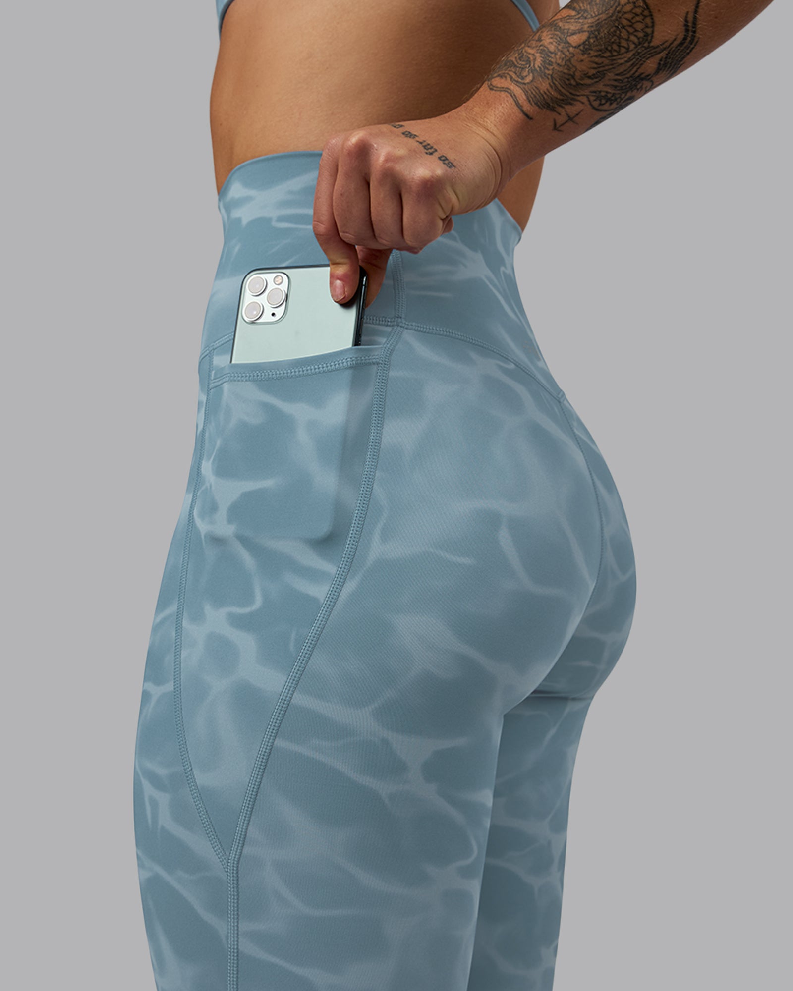 Elixir Ultra High-Rise Full Length Legging Pockets - Tranquil-Elemental Blue