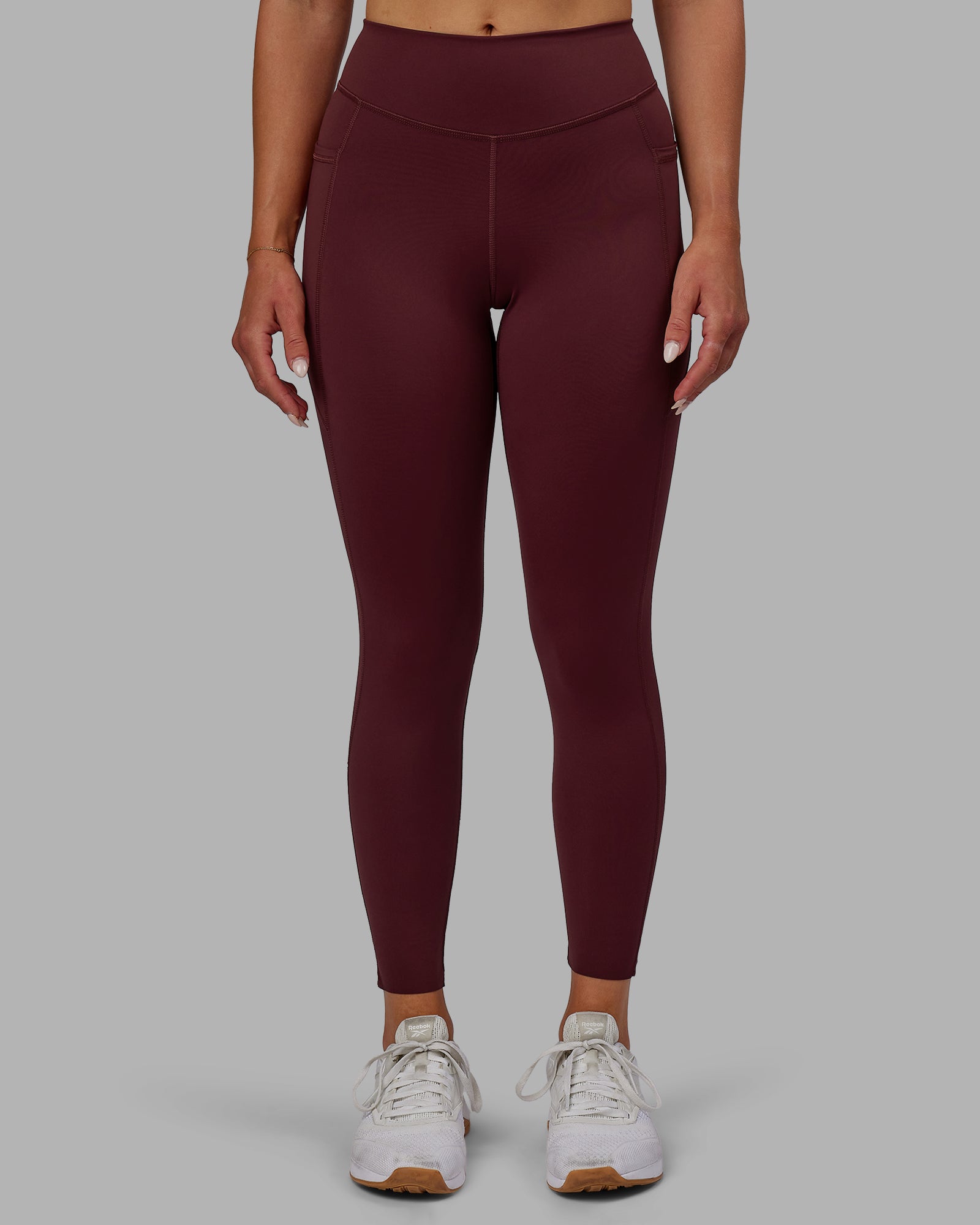 Elite High-Rise 7/8 Legging Pockets - Dark Cherry