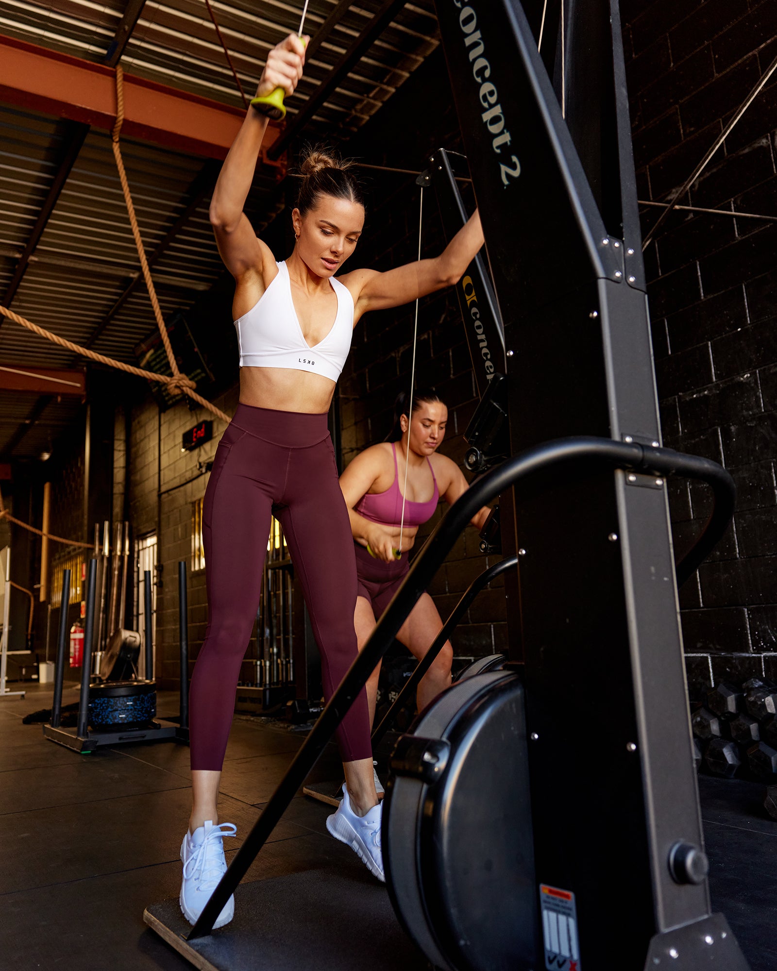 Elite High-Rise 7/8 Legging Pockets - Dark Cherry