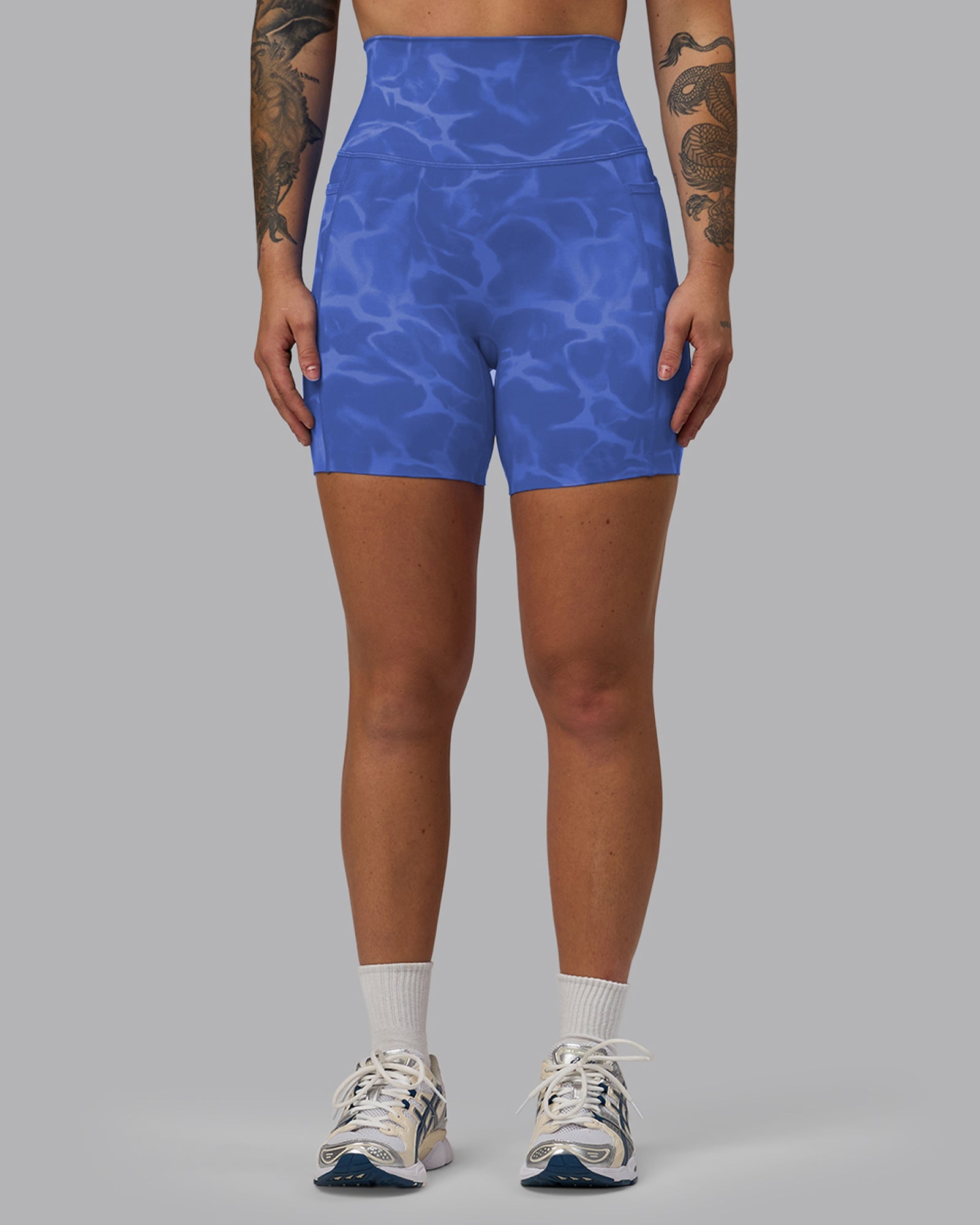 Elixir Ultra High-Rise 6" Short Pockets - Tranquil-Power Cobalt