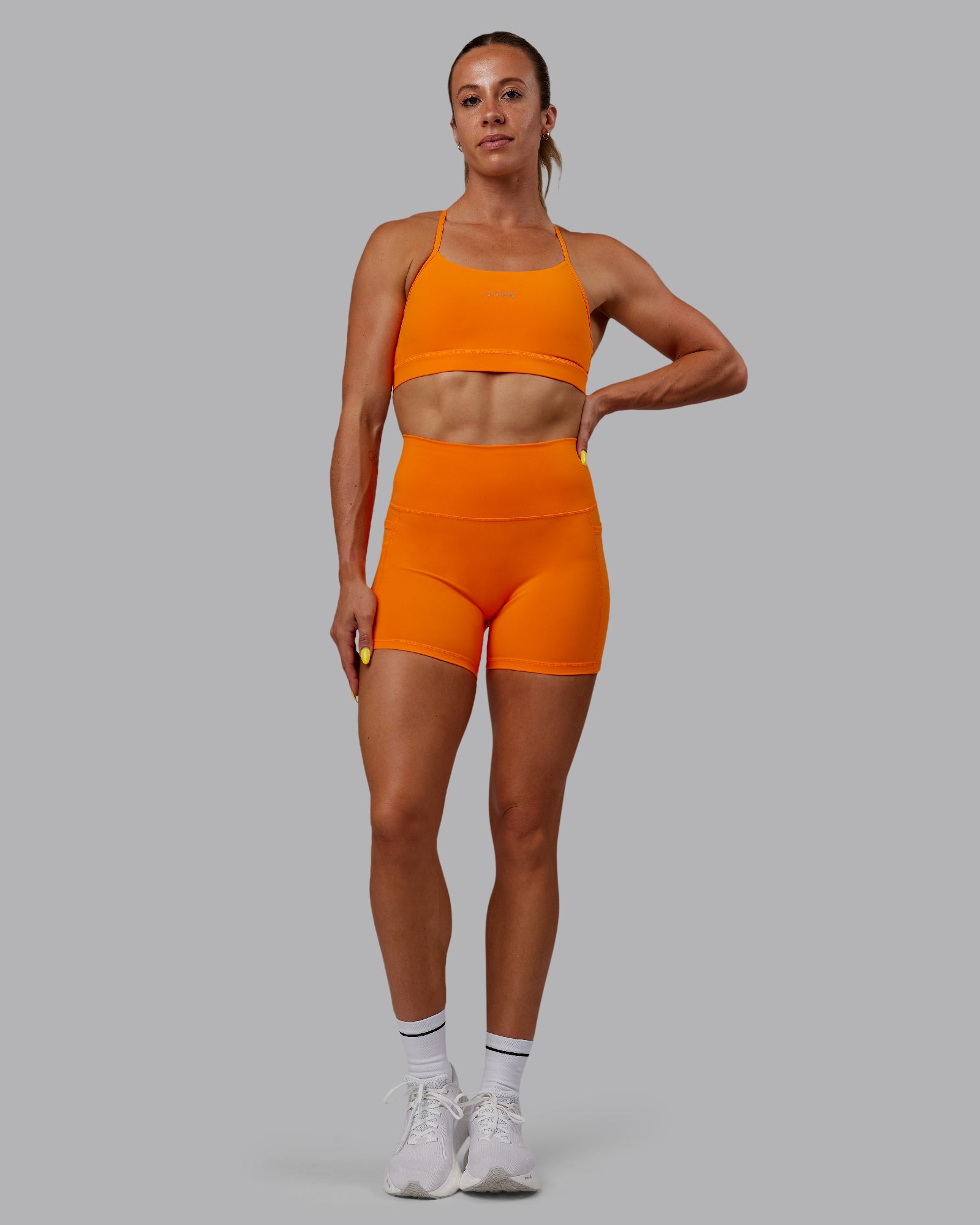 Fusion Ultra High-Rise 4" Short Pockets - Vibrant Orange