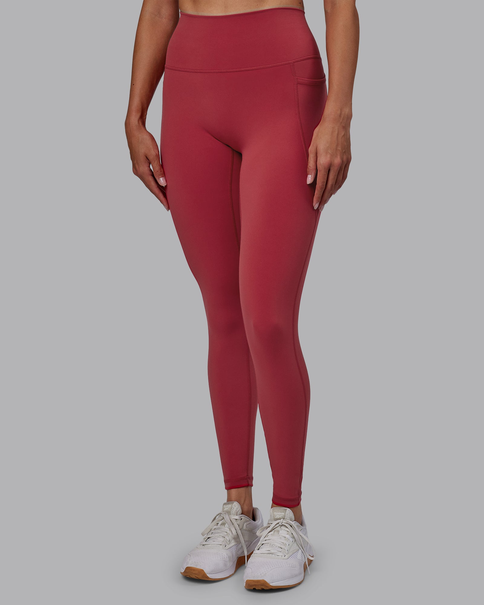 Fusion Ultra High-Rise Full Length Legging Pockets - Claret