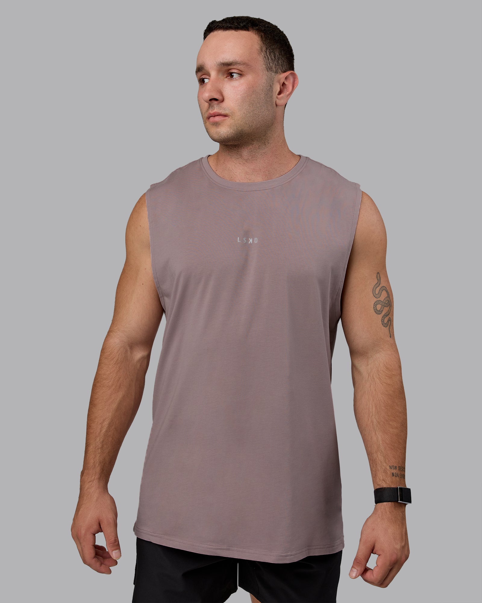 Base FLXCotton Tank - Greyish Purple