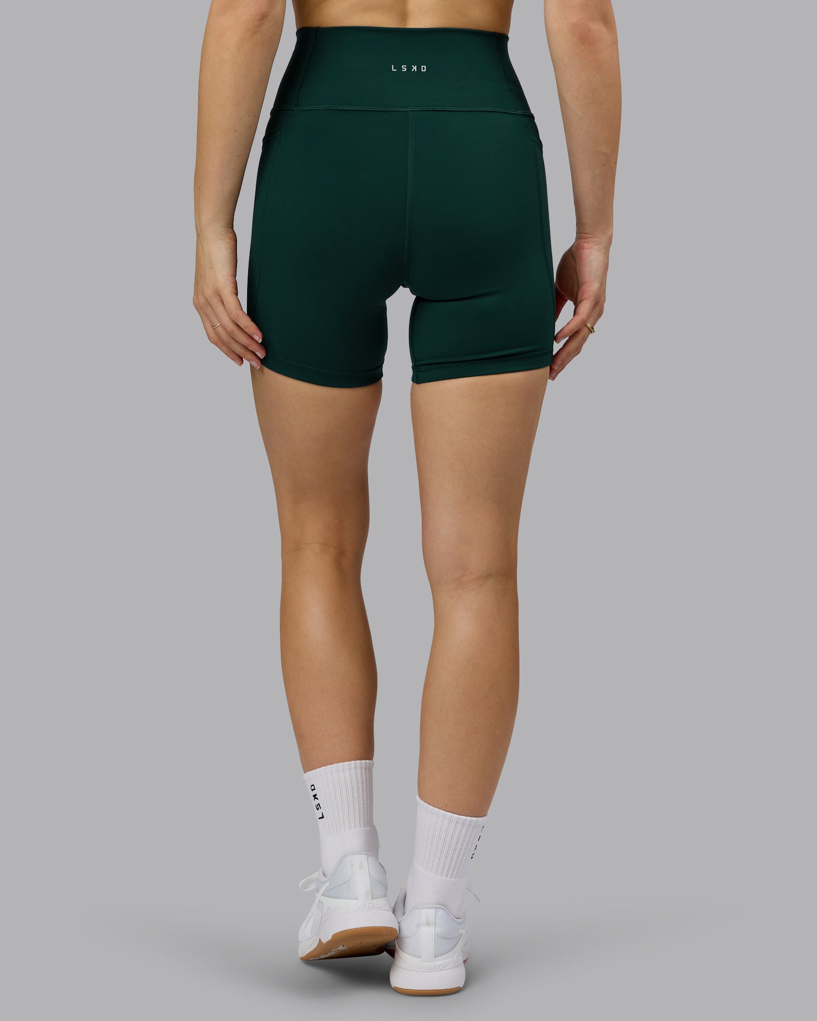 Fusion Ultra High-Rise 6" Short Pockets - Dark Moss
