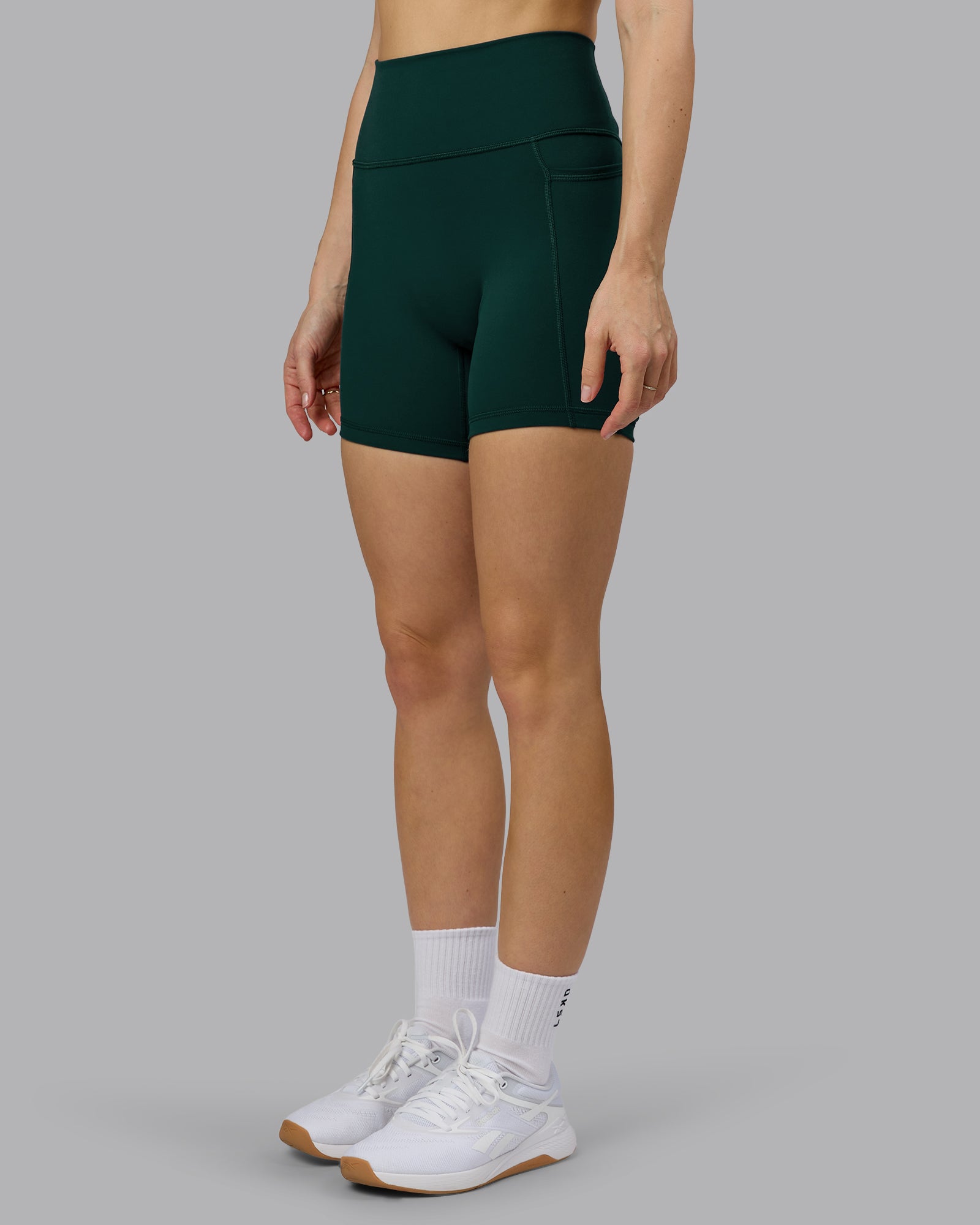 Fusion Ultra High-Rise 6" Short Pockets - Dark Moss