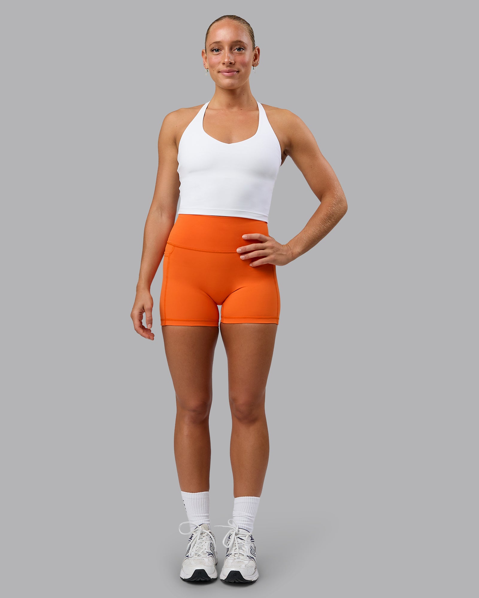 Fusion Ultra High-Rise 4" Short Pockets - Mandarin