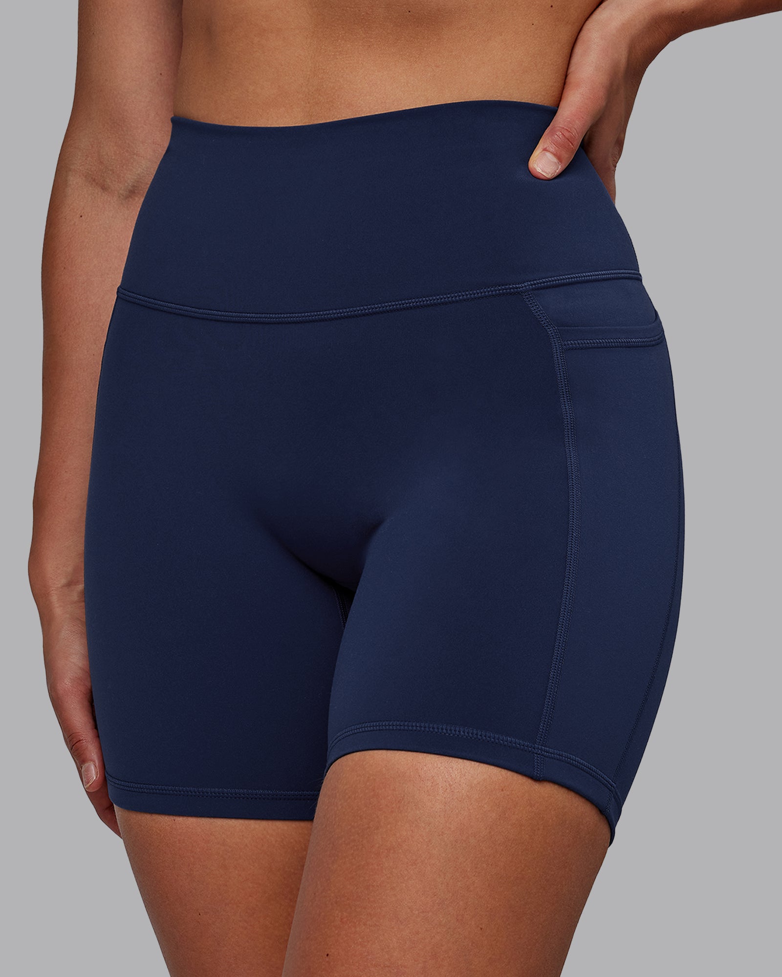 Fusion Ultra High-Rise 6" Short Pockets - Future Navy