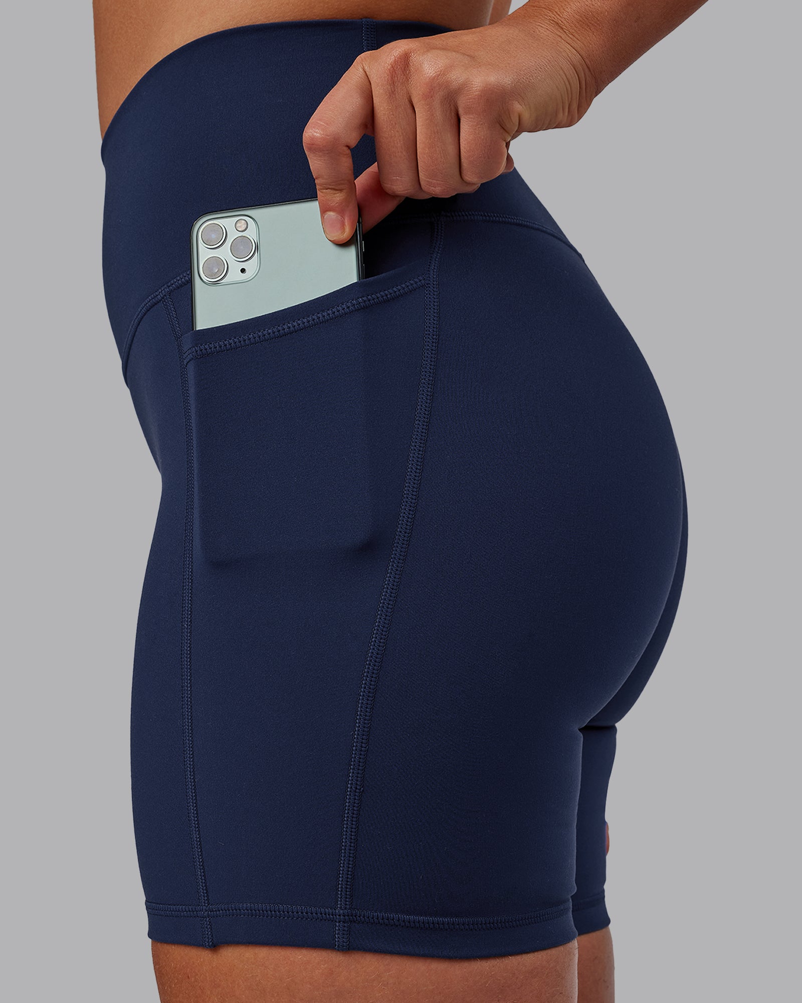 Fusion Ultra High-Rise 6" Short Pockets - Future Navy