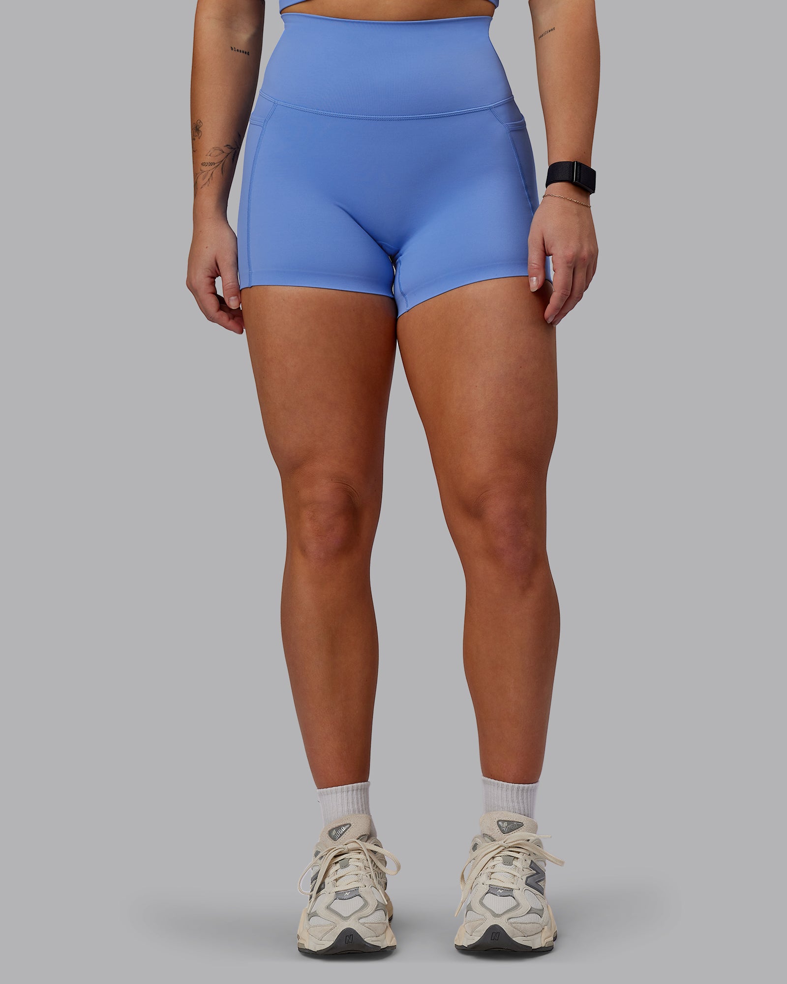 Elixir Ultra High-Rise 4" Short Pockets - Ultramarine