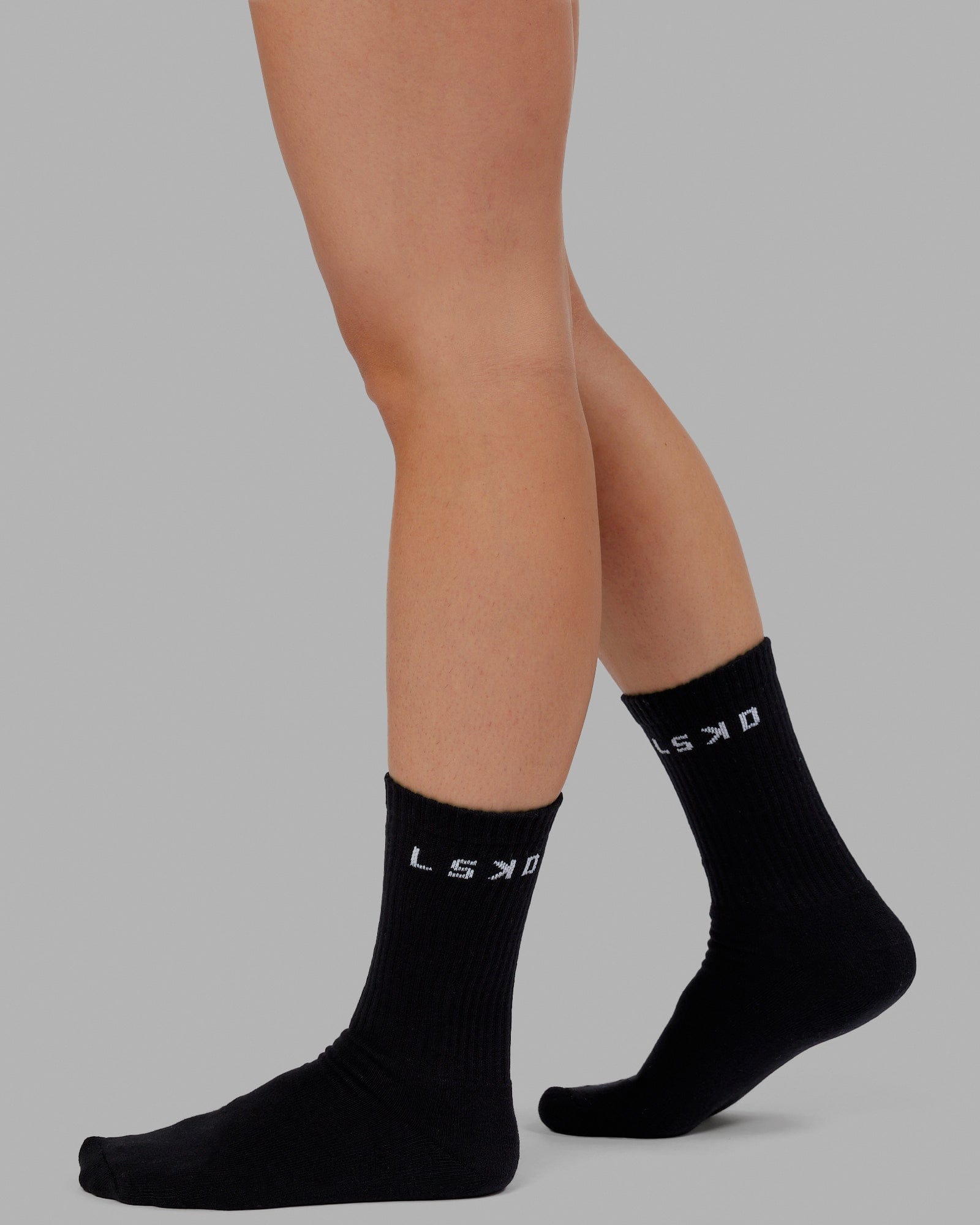 Daily 3 Pack Crew Sock - Black