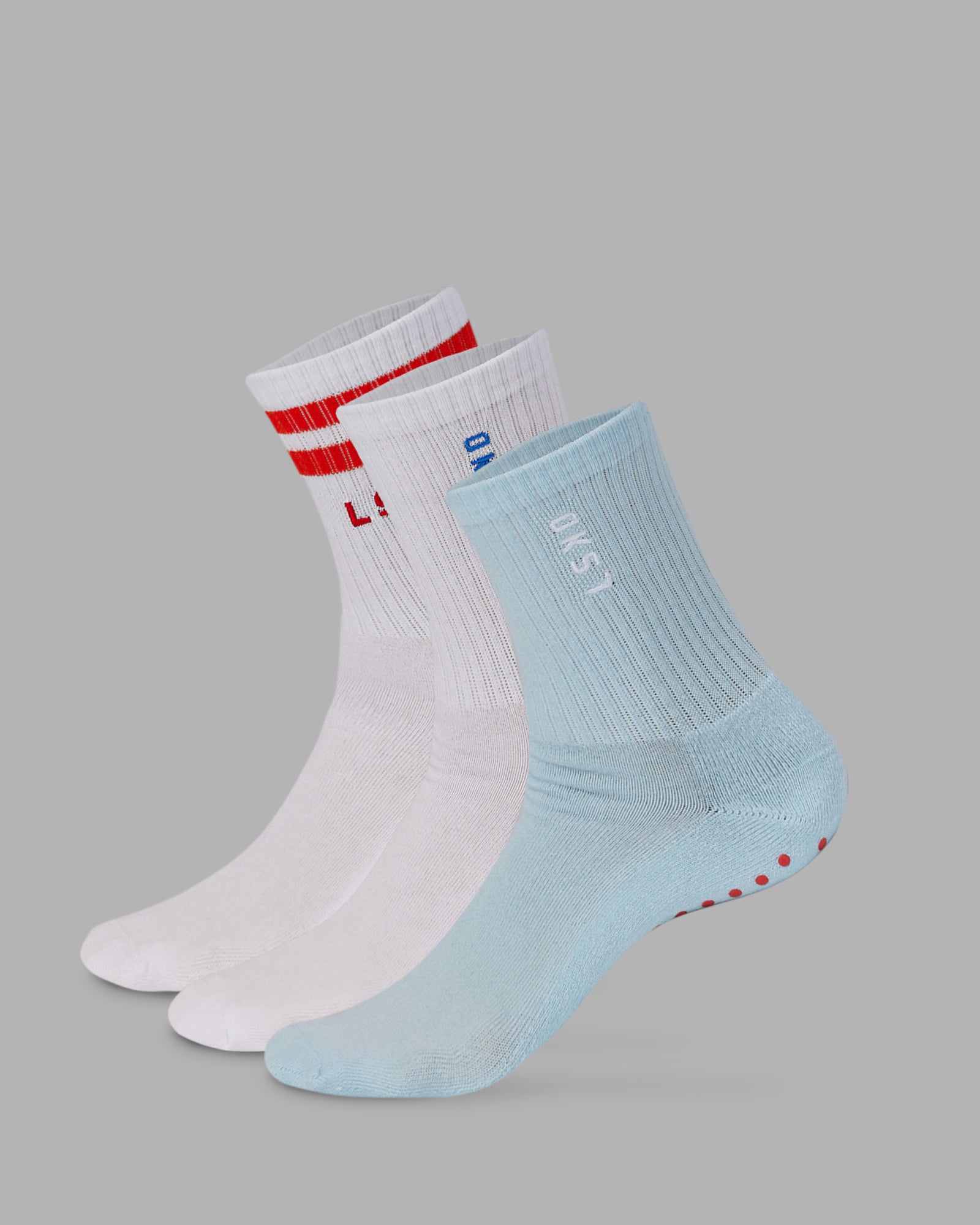 Quarter Sock Pack - Light Cyan-Grenadine