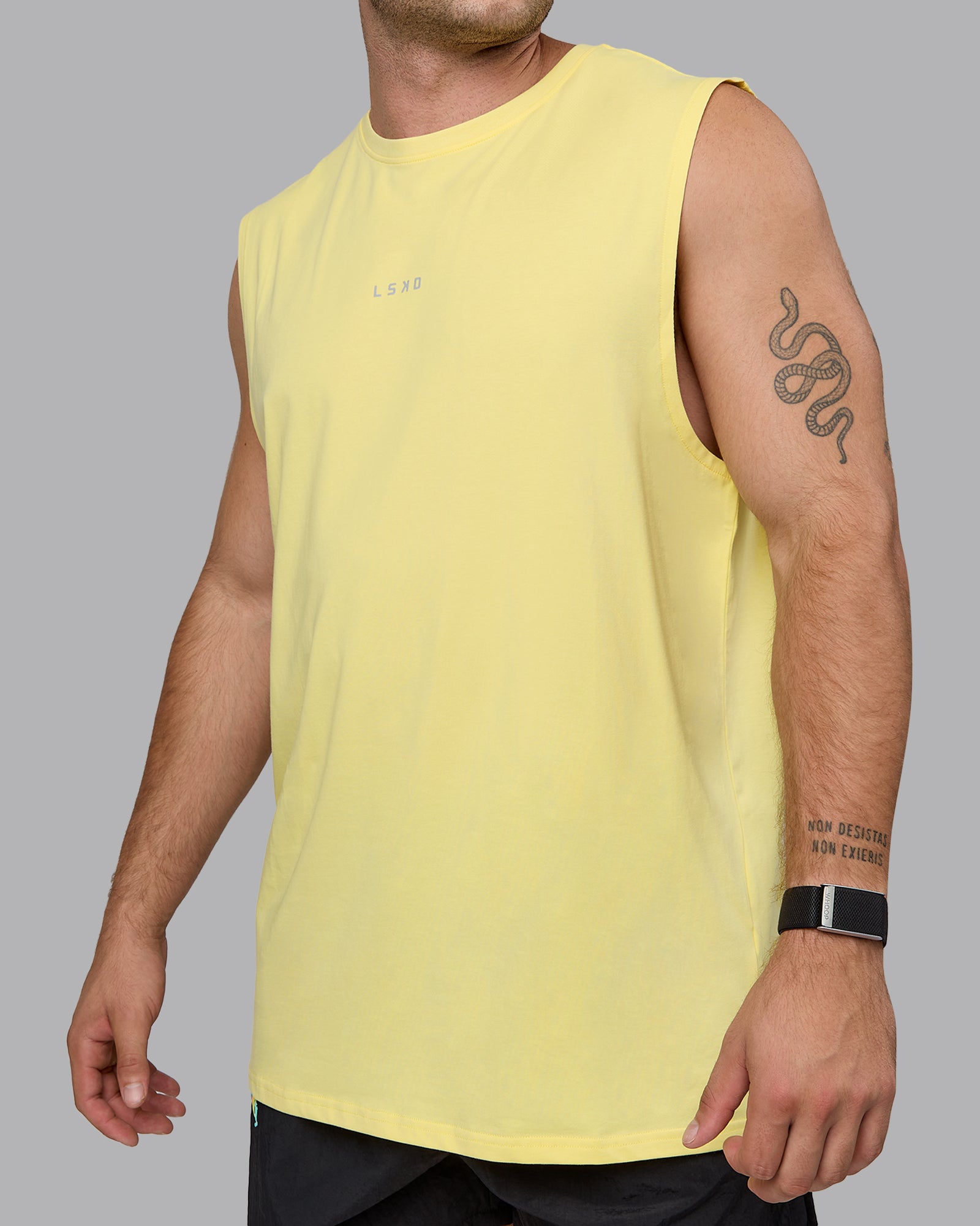 Base FLXCotton Tank - Lemon