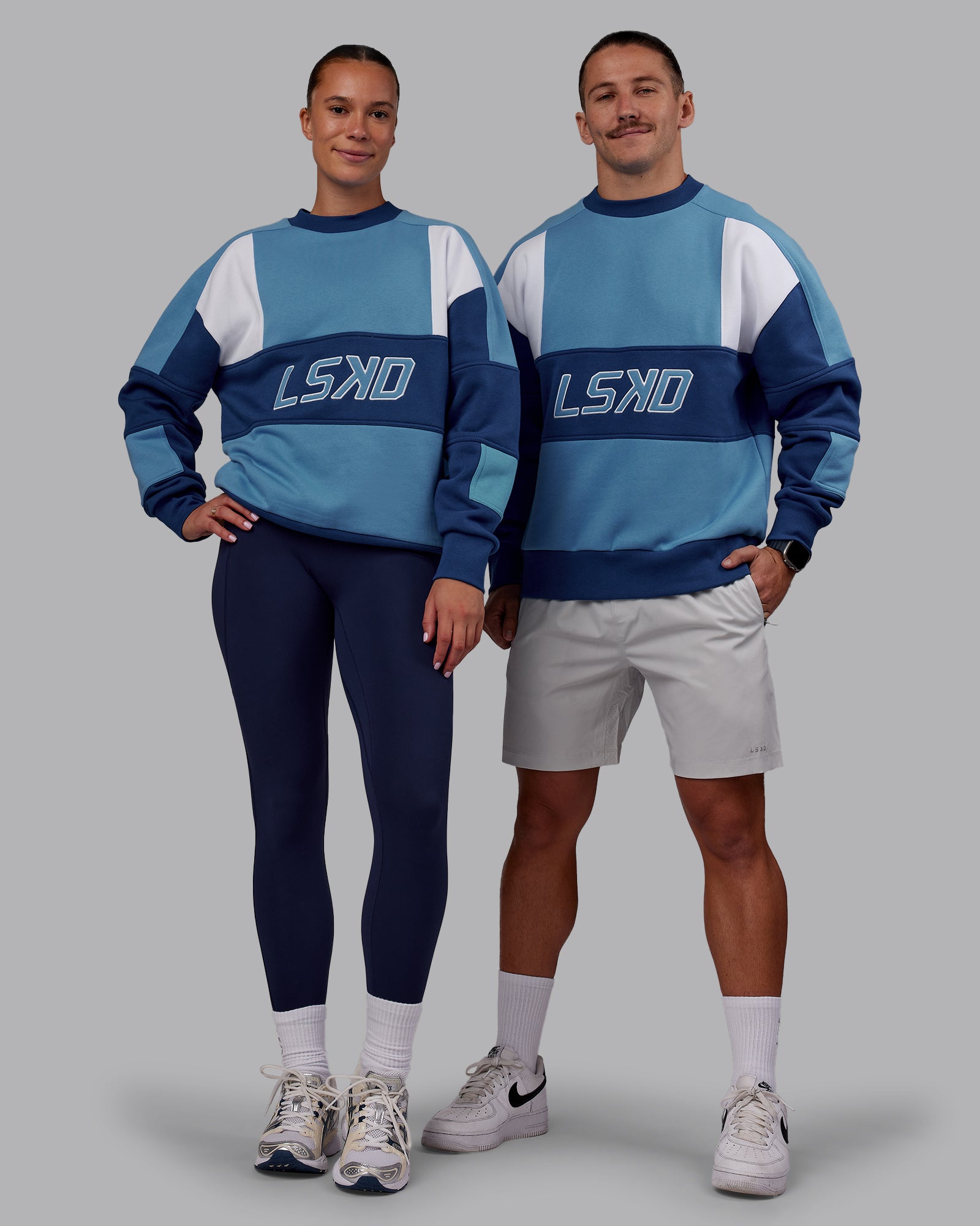 Slam Sweater Oversize - Azure Blue-Blue Quartz