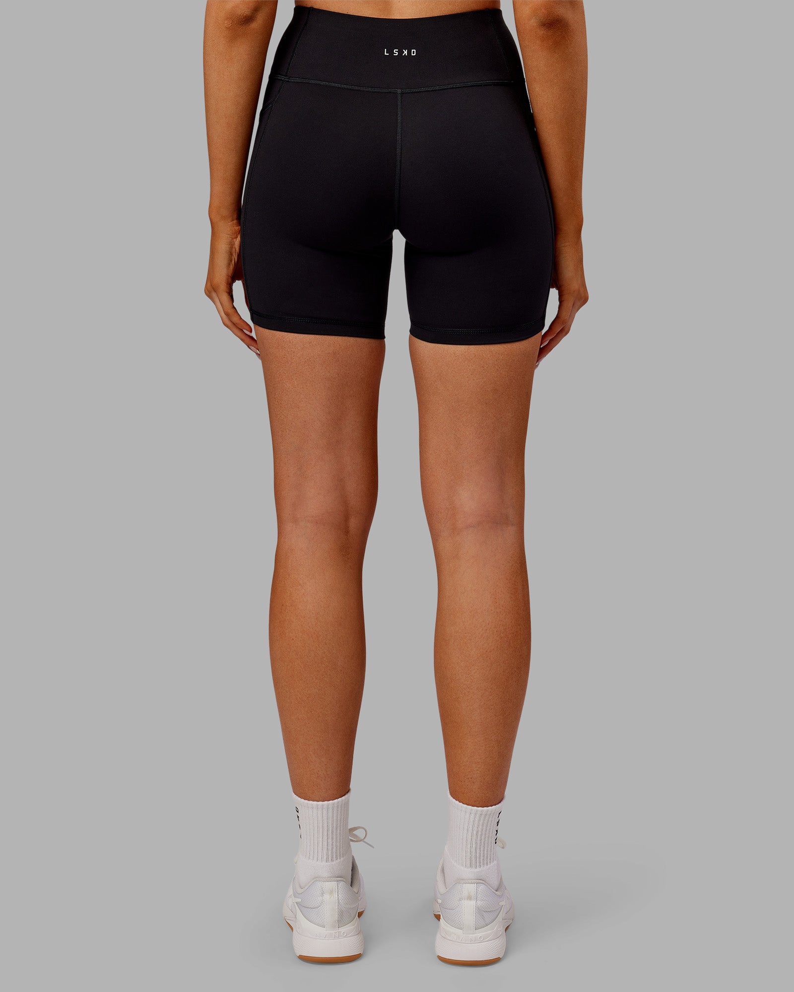 Rep Ultra High-Rise 6" Short Pockets - Black-Ultra Orange