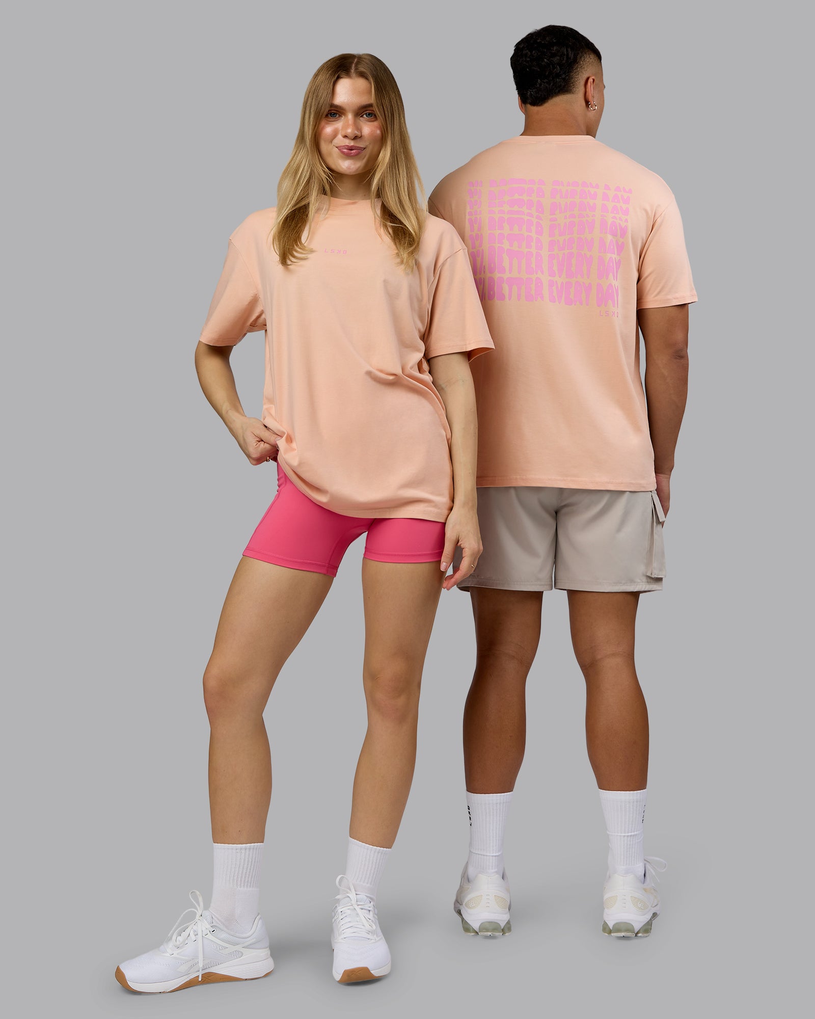 On Repeat FLXCotton Oversized Tee - Cameo Rose-Candy Pink