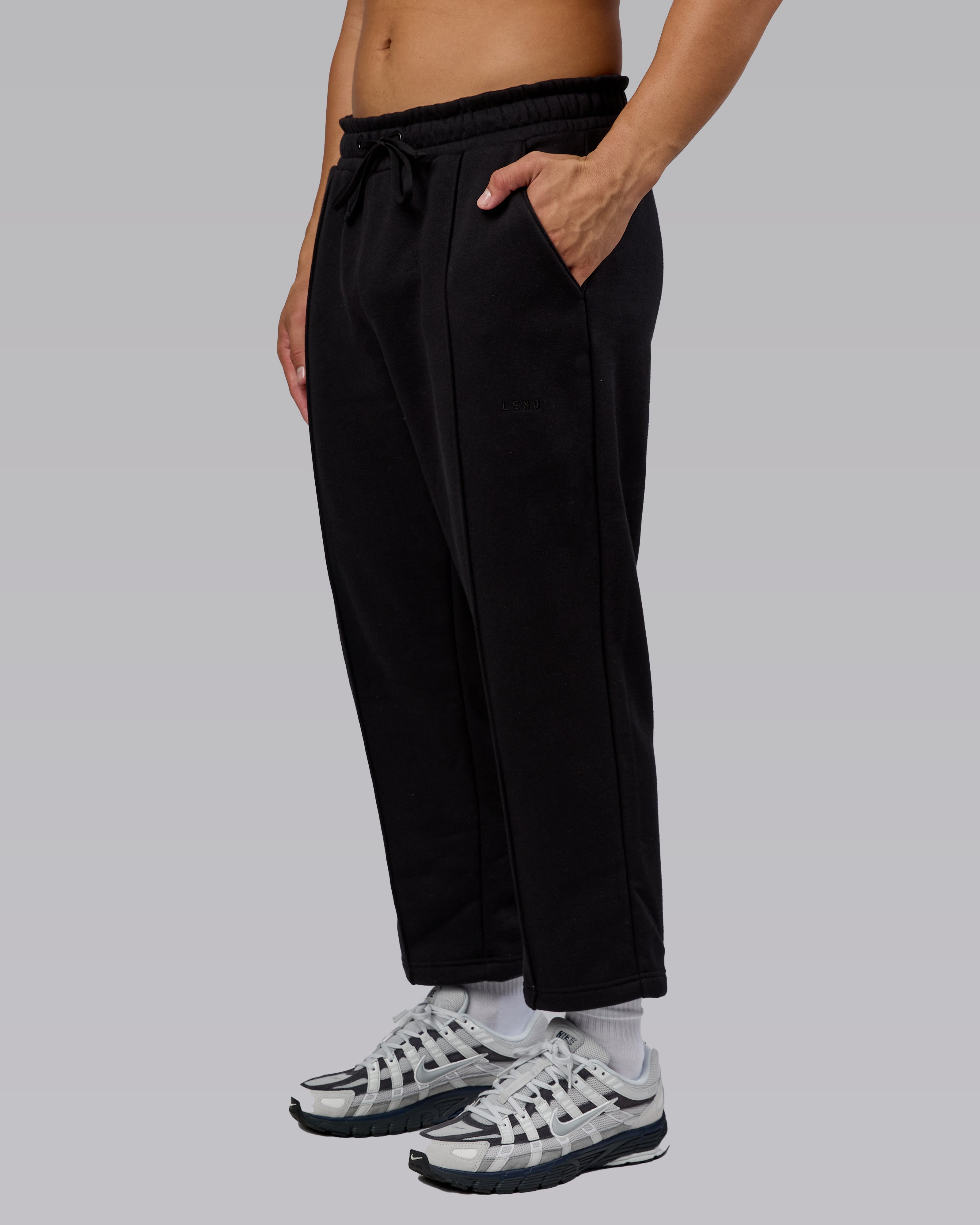 Urban Cropped Track Pant - Black